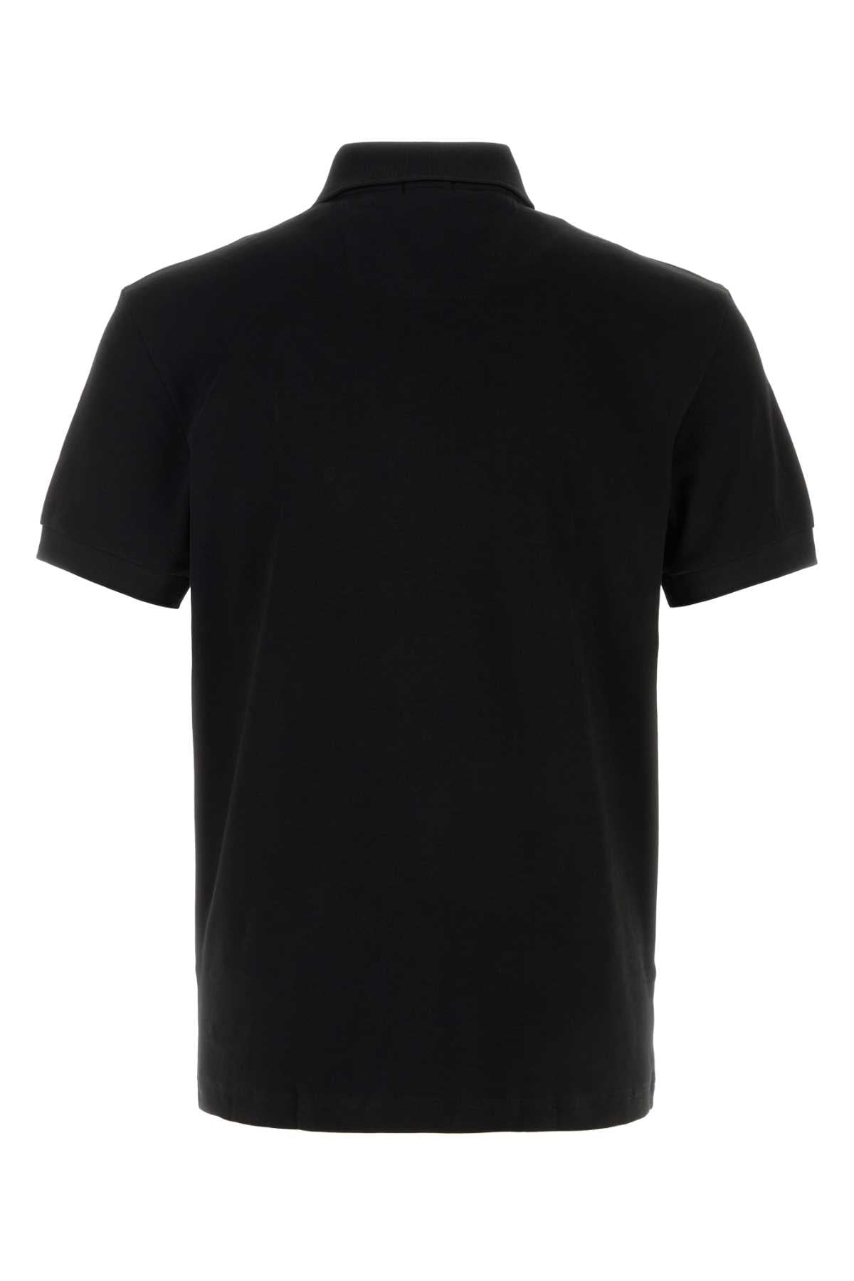 Boss Men Black Cotton Polo Shirt BOSS