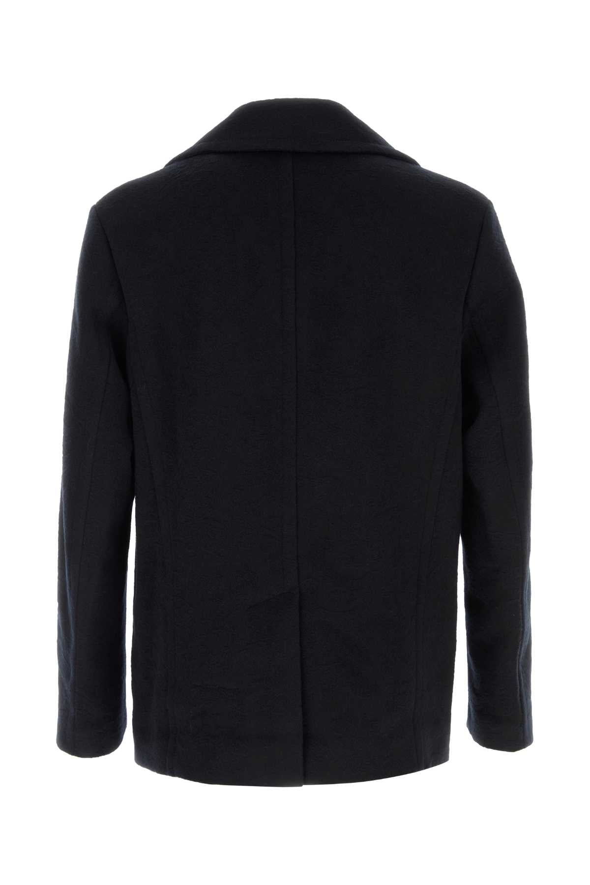 Etro Men Midnight Blue Wool Coat ETRO