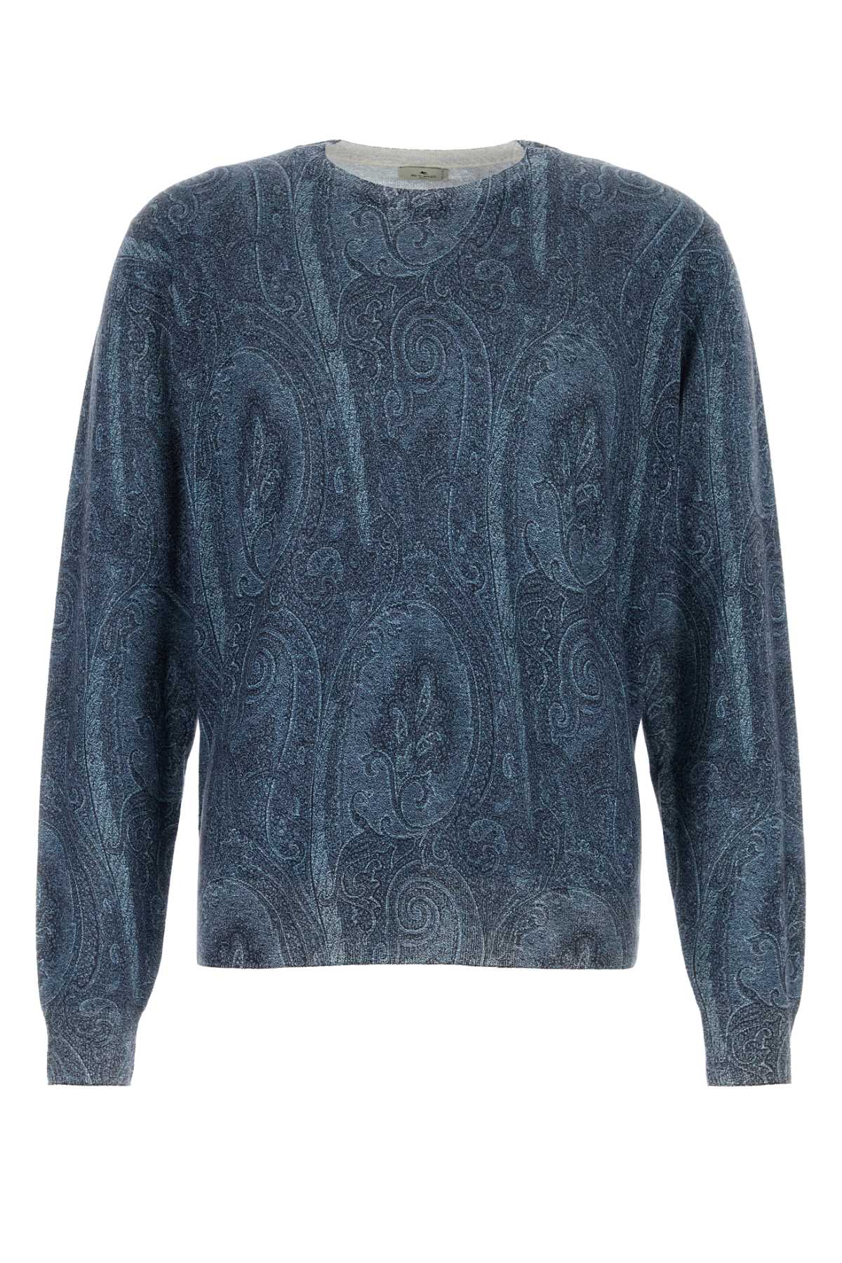 Etro Men Embroidered Silk Blend Sweater ETRO