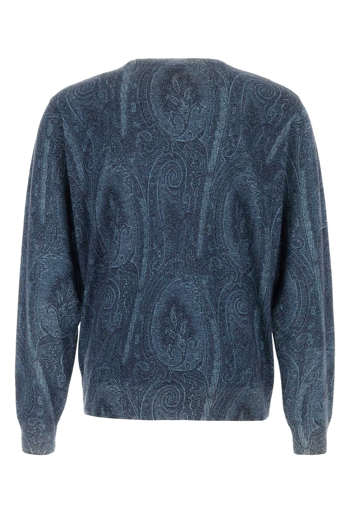 Etro Men Embroidered Silk Blend Sweater ETRO