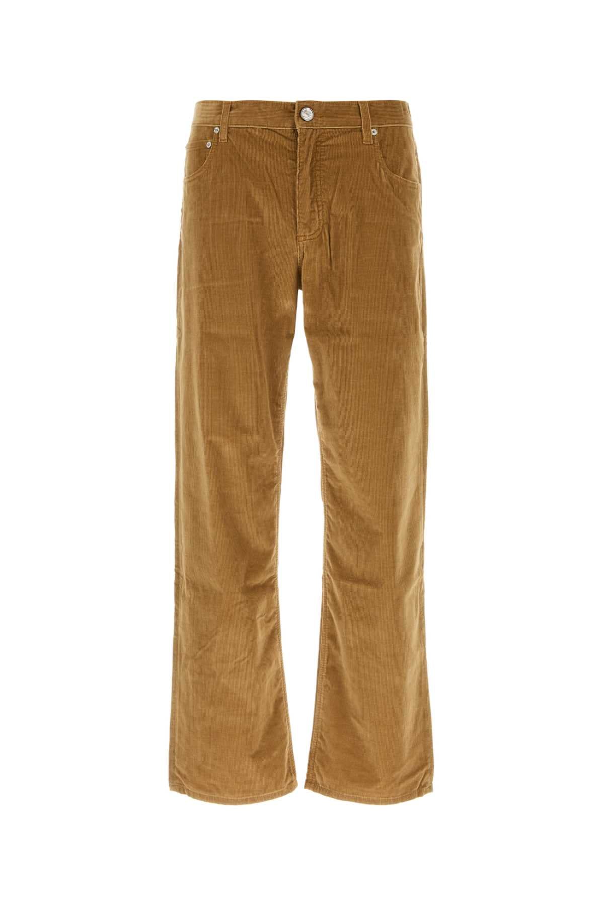 Etro Men Camel Stretch Corduroy Pant ETRO