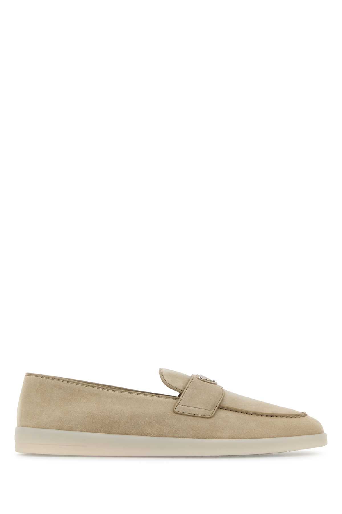 Prada Men Sand Suede Loafers PRADA