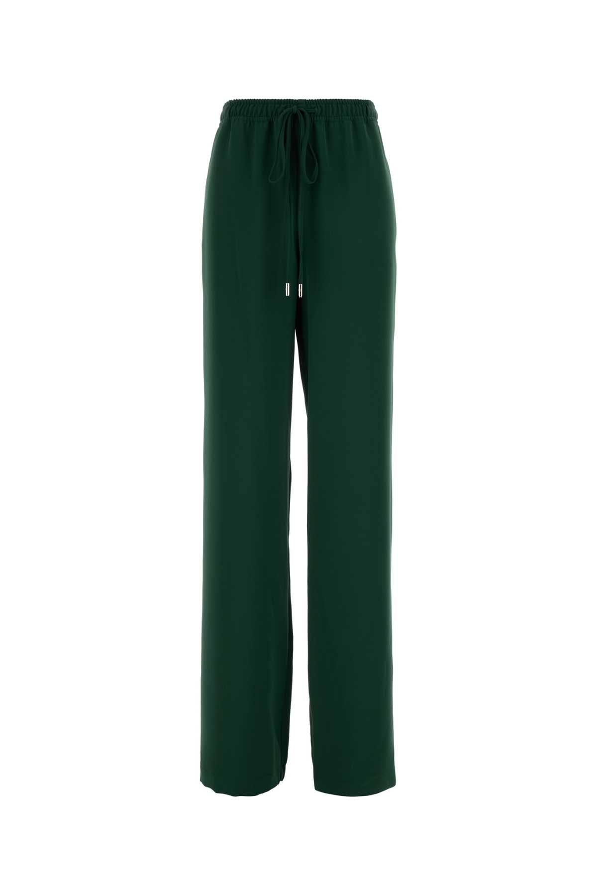 Ermanno Scervino Women Dark Green Polyester Pant ERMANO SCERVINO