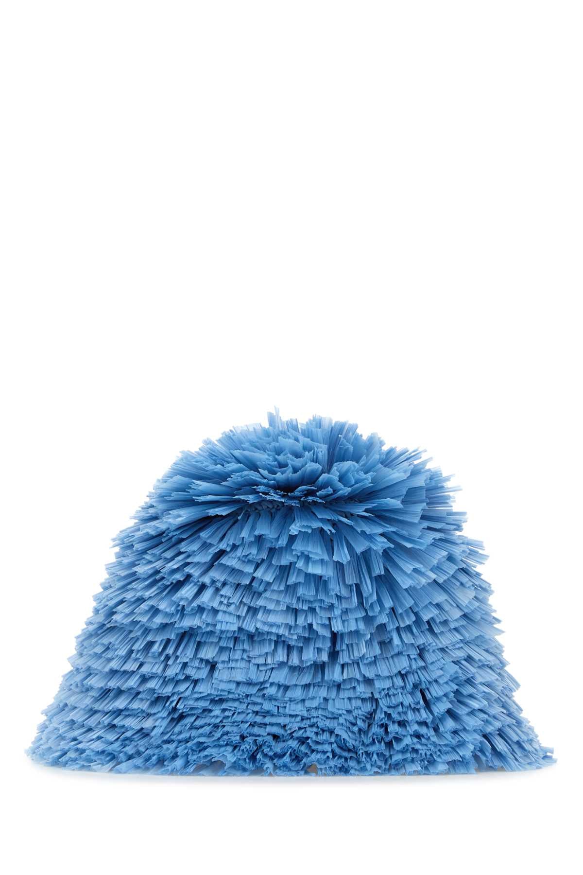 Prada Women Embellished Raffia Bucket Hat PRADA