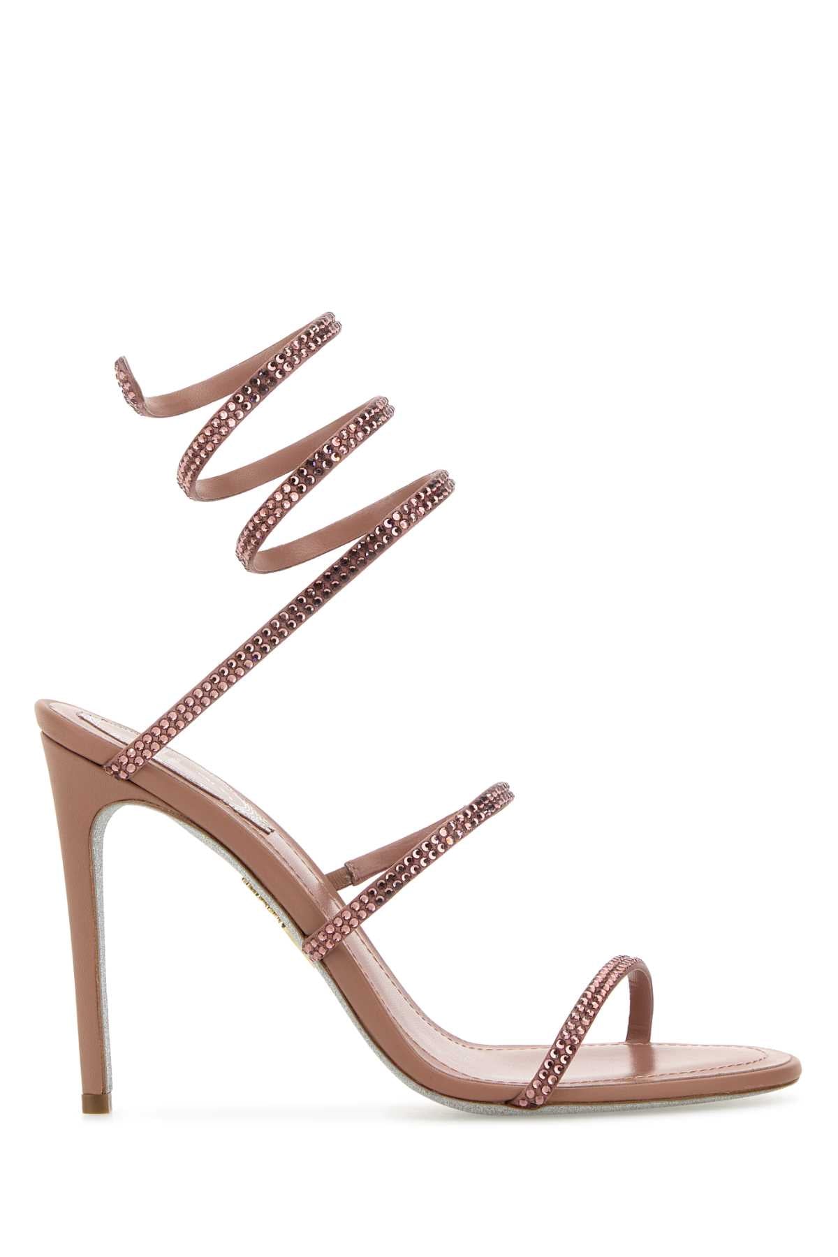 Rene Caovilla Women Embellished Satin Cleo Sandals RENE CAOVILLA