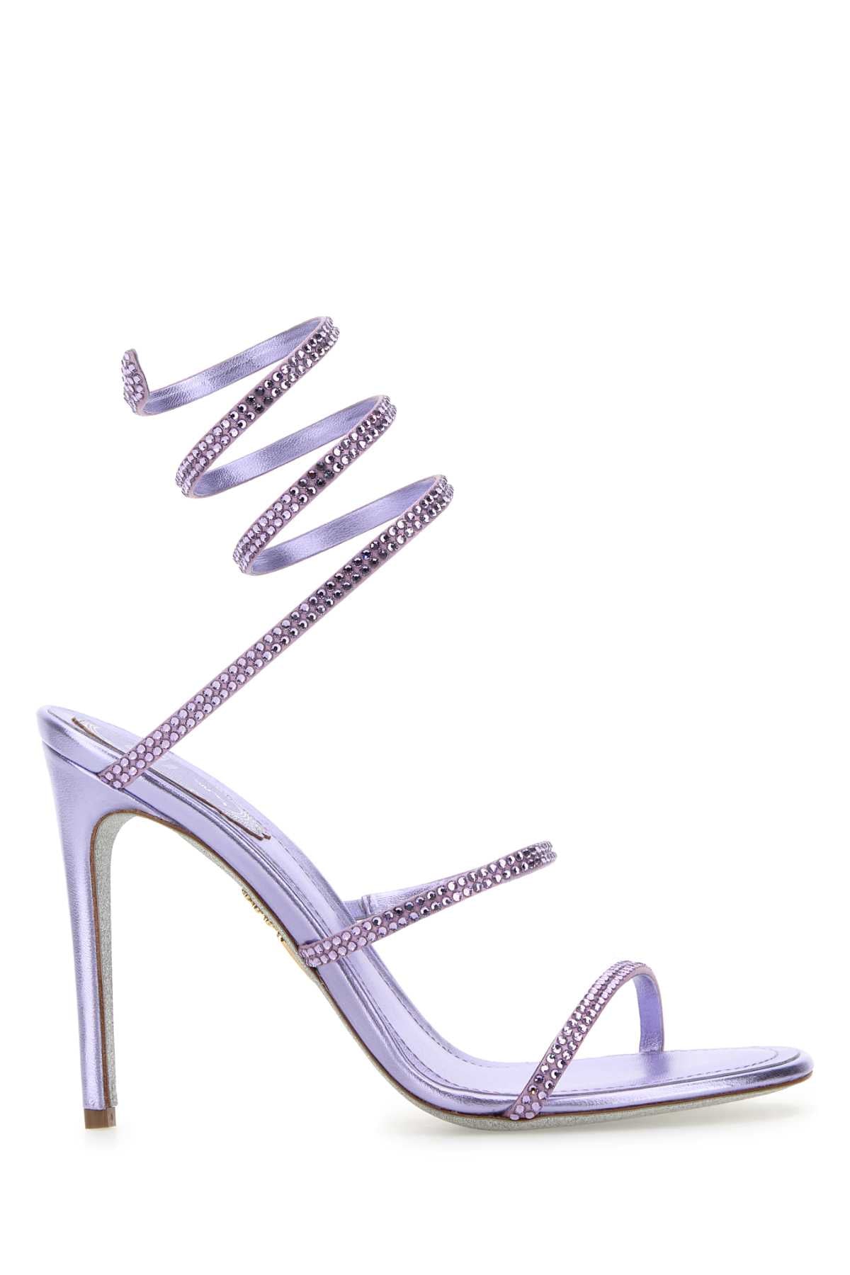 Rene Caovilla Women Embellished Satin Cleo Sandals RENE CAOVILLA