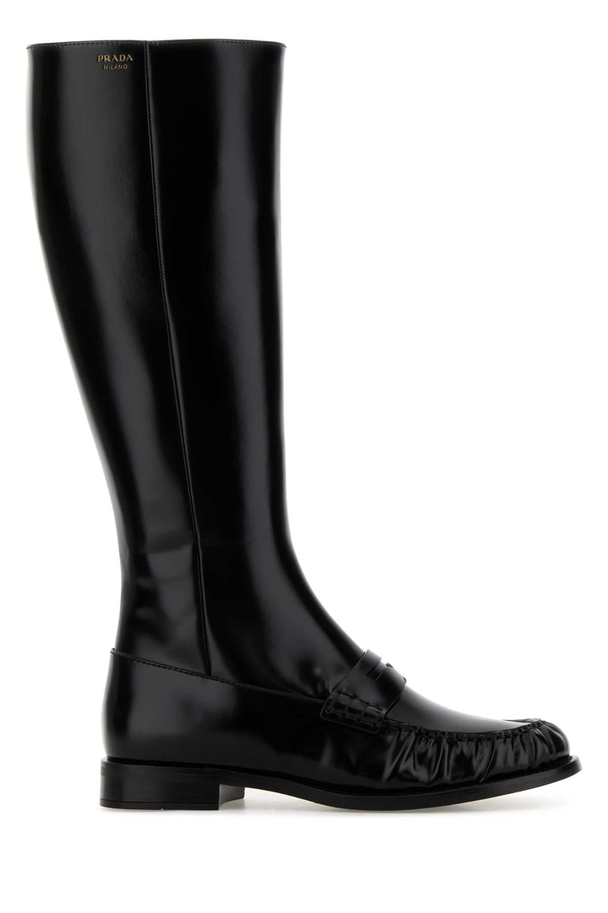 Prada Women Black Leather Boots PRADA