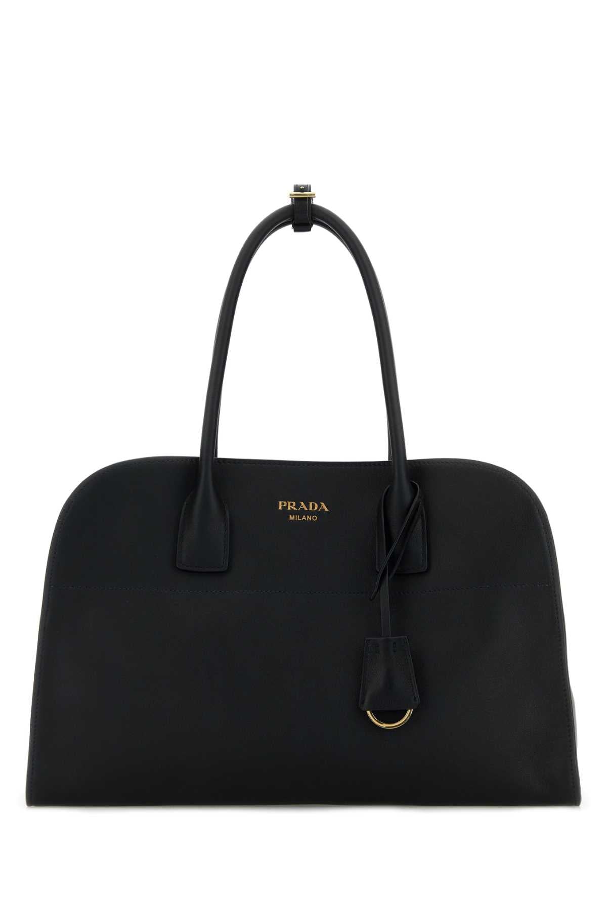 Prada Women Black Leather Medium Shopping Bag PRADA