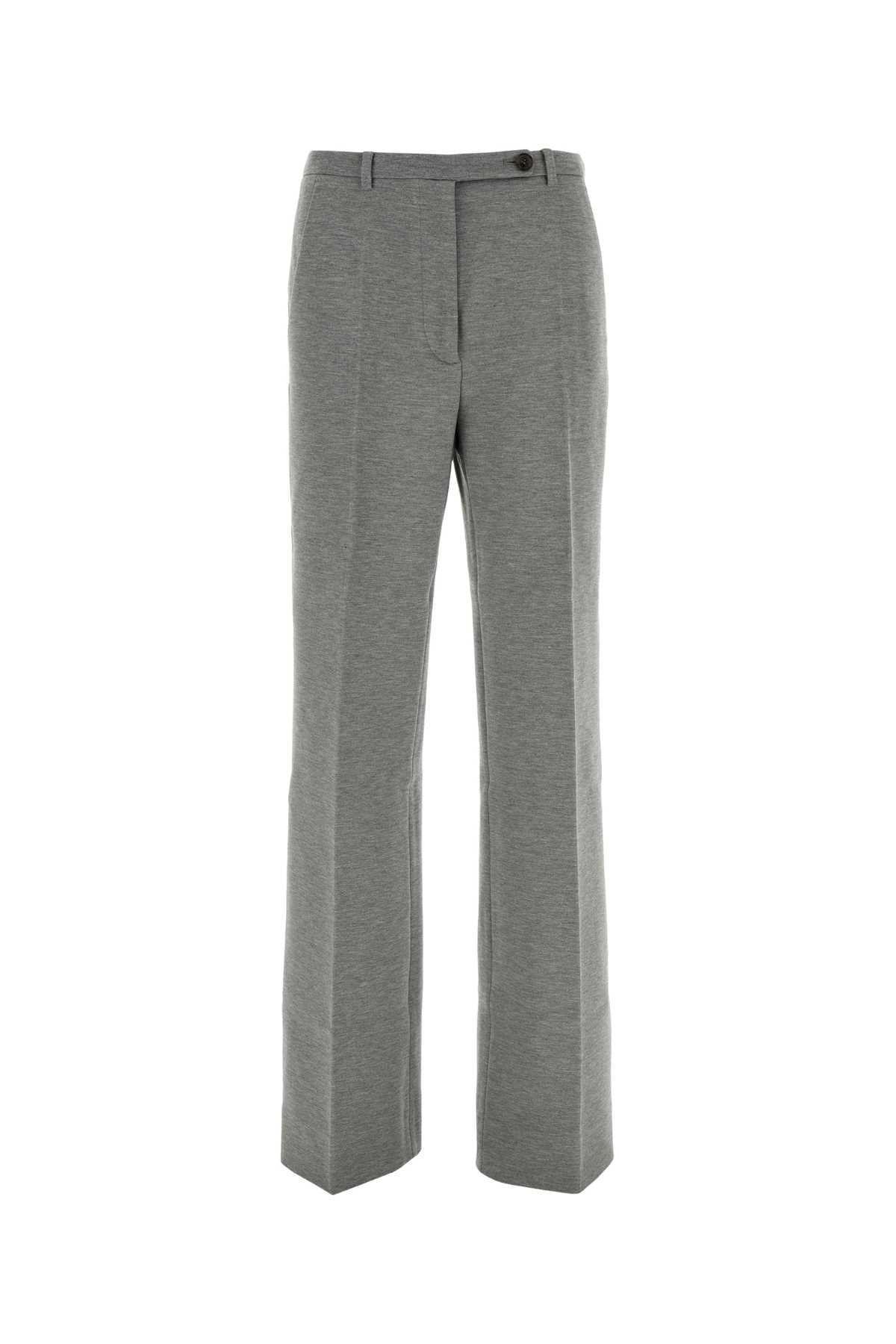 Miu Miu Women Grey Stretch Viscose Blend Pant MIU MIU