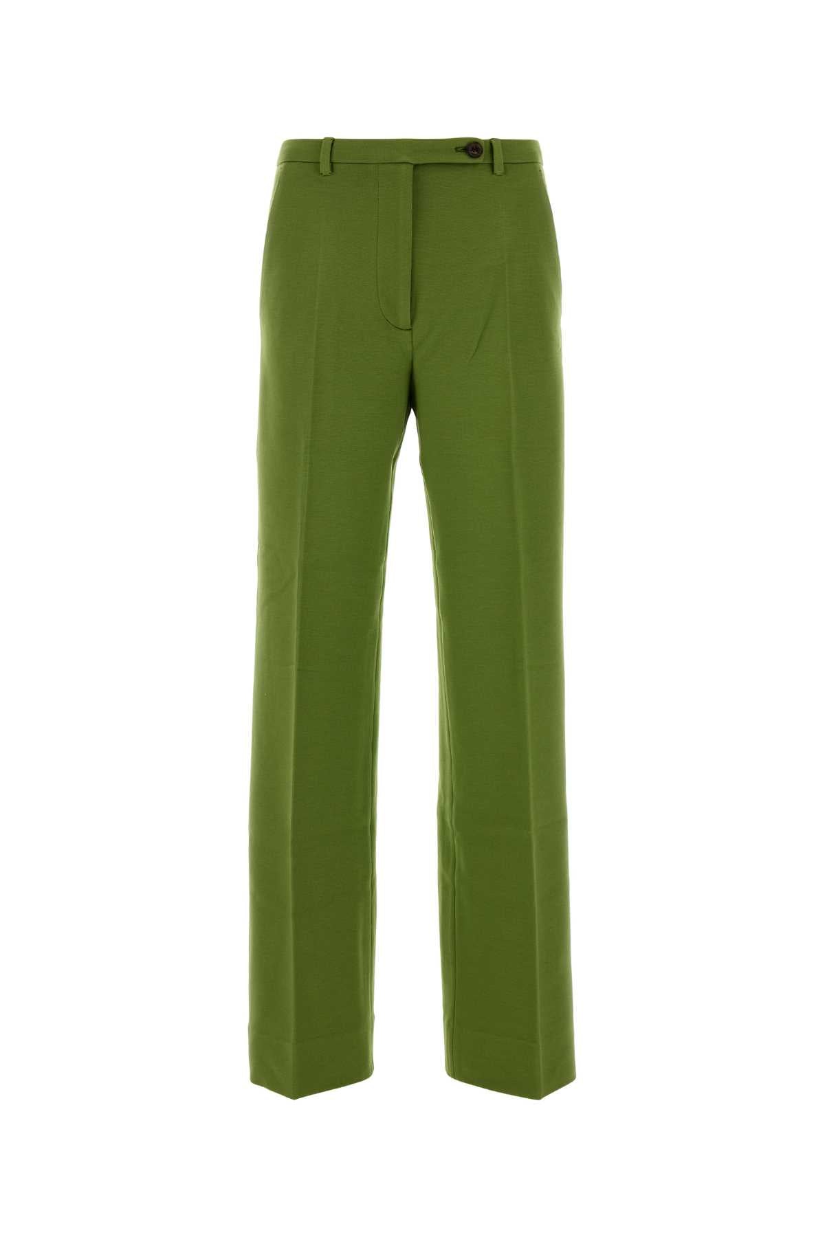 Miu Miu Women Green Stretch Viscose Blend Pant MIU MIU