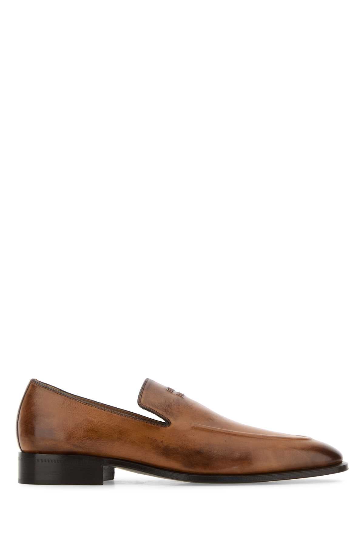 Miu Miu Women Caramel Leather Loafers MIU MIU