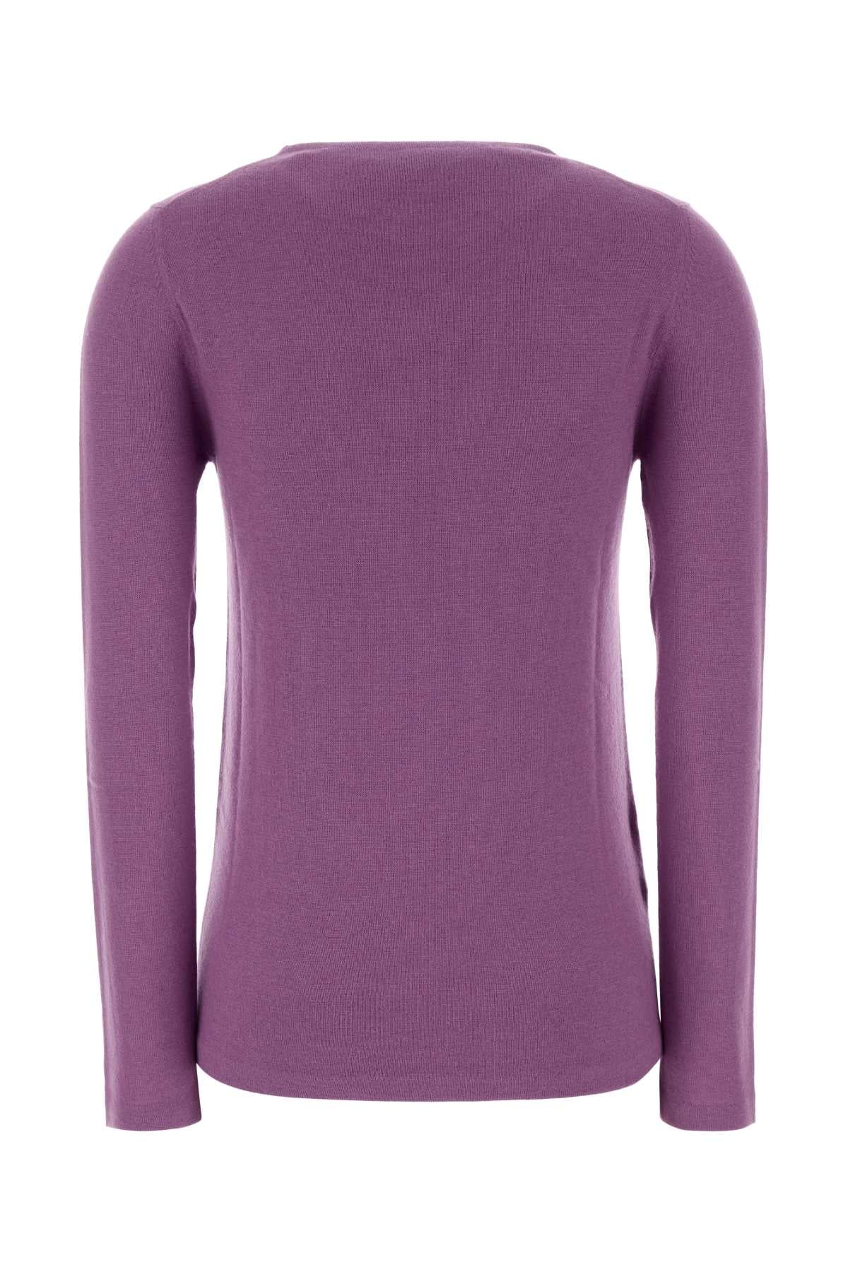 Miu Miu Women Purple Wool Blend Sweater MIU MIU