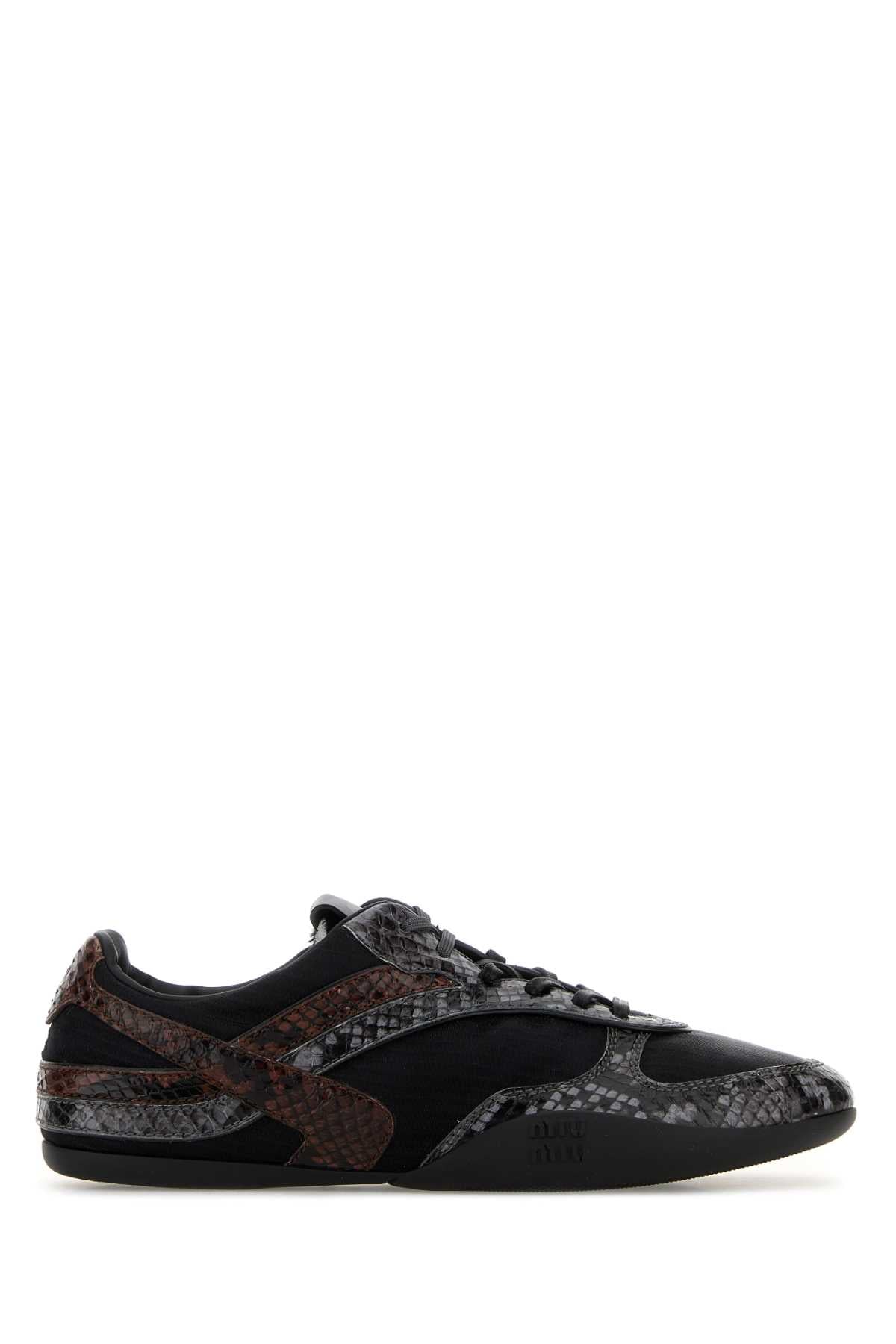 Miu Miu Women Multicolor Fabric And Leather Sneakers MIU MIU