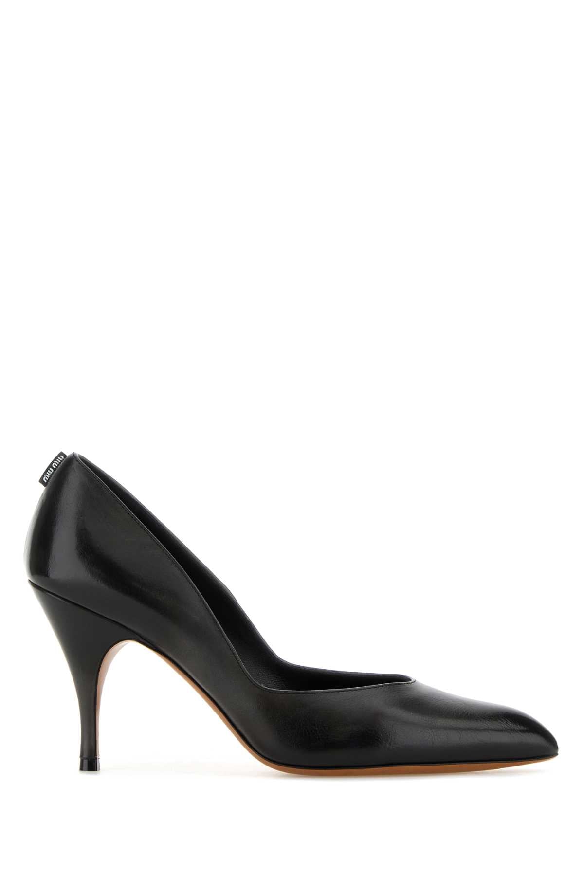 Miu Miu Women Black Leather Pumps MIU MIU