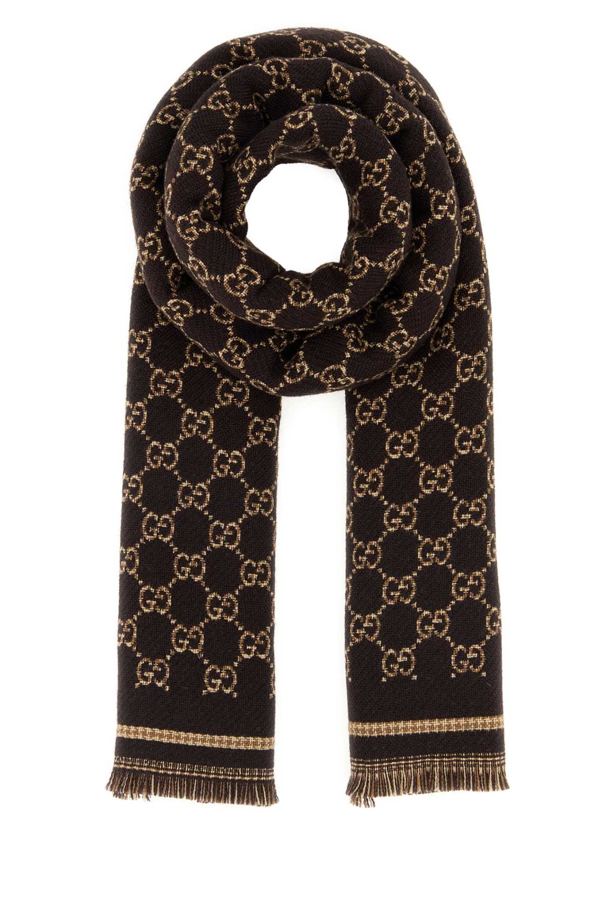 Gucci Men Gg Jacquard Scarf GUCCI