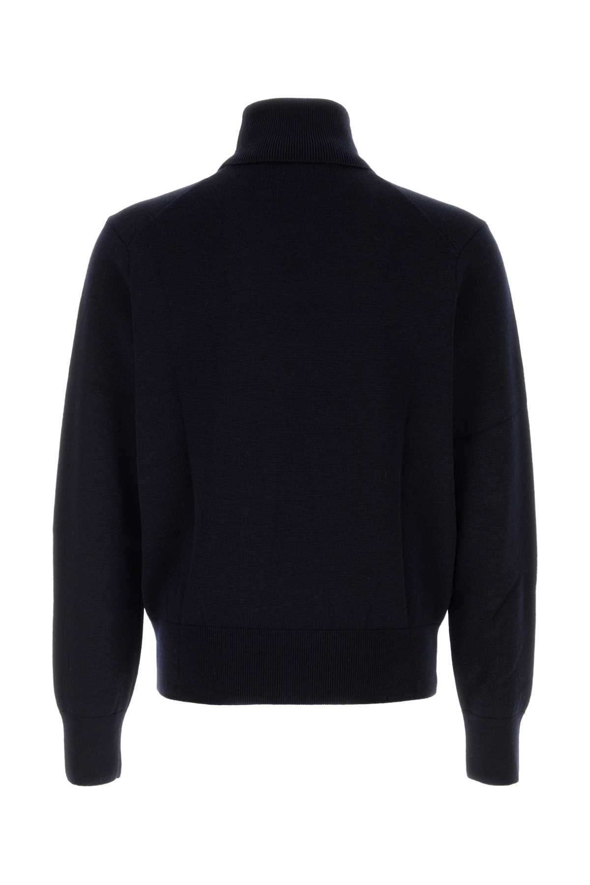 Ami Men Midnight Blue Wool Sweater AMI PARIS