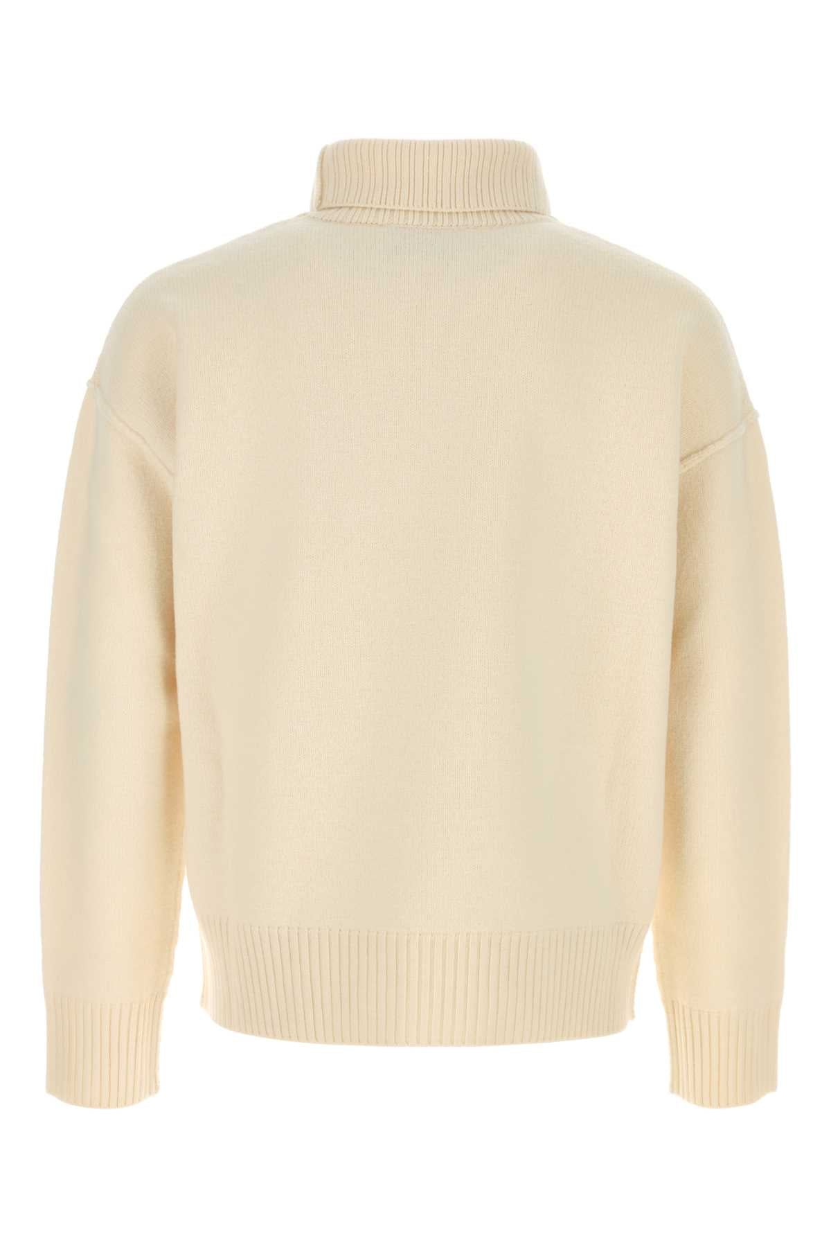 Ami Men Ivory Wool Sweater AMI PARIS