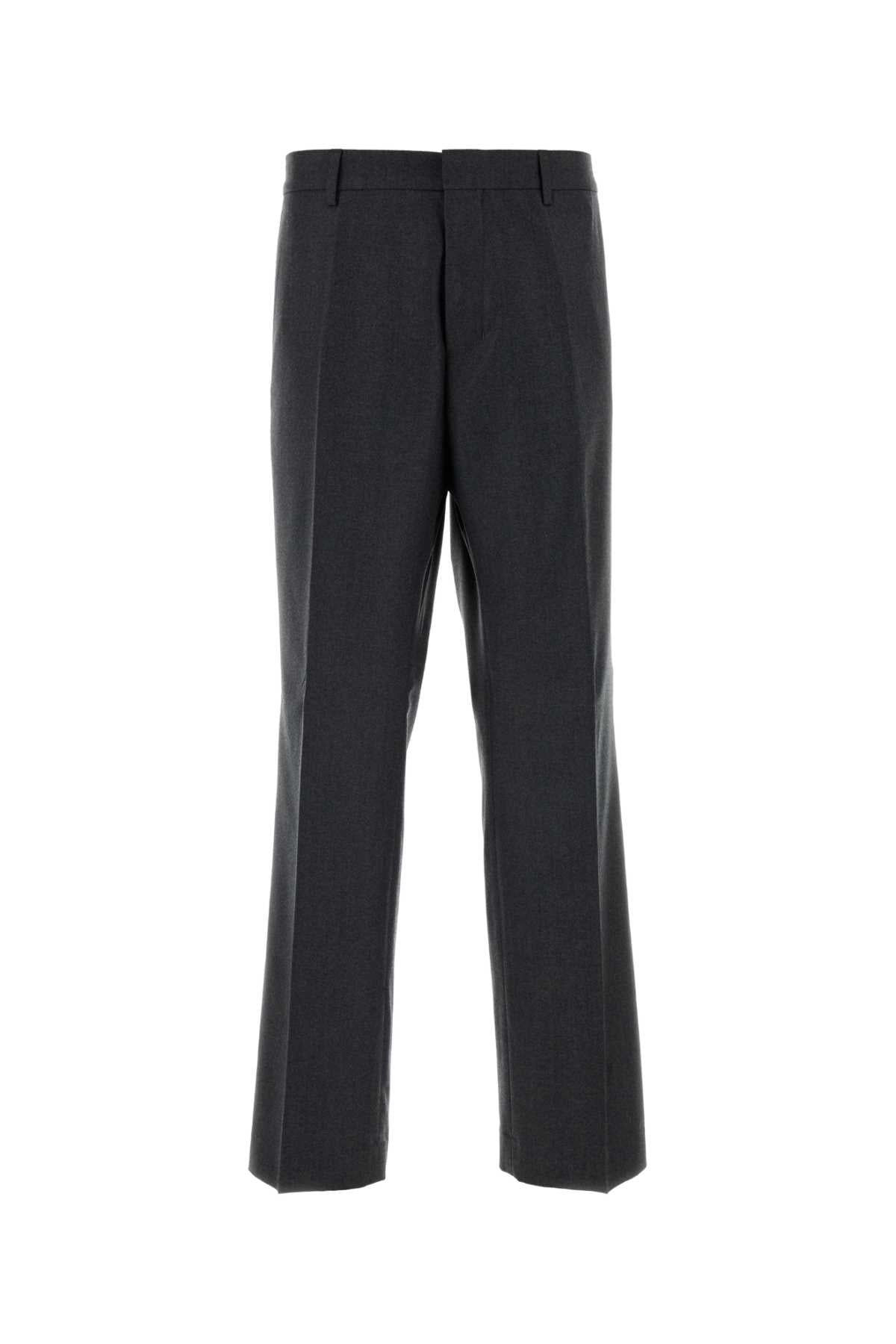 Ami Men Dark Grey Wool Pant AMI PARIS