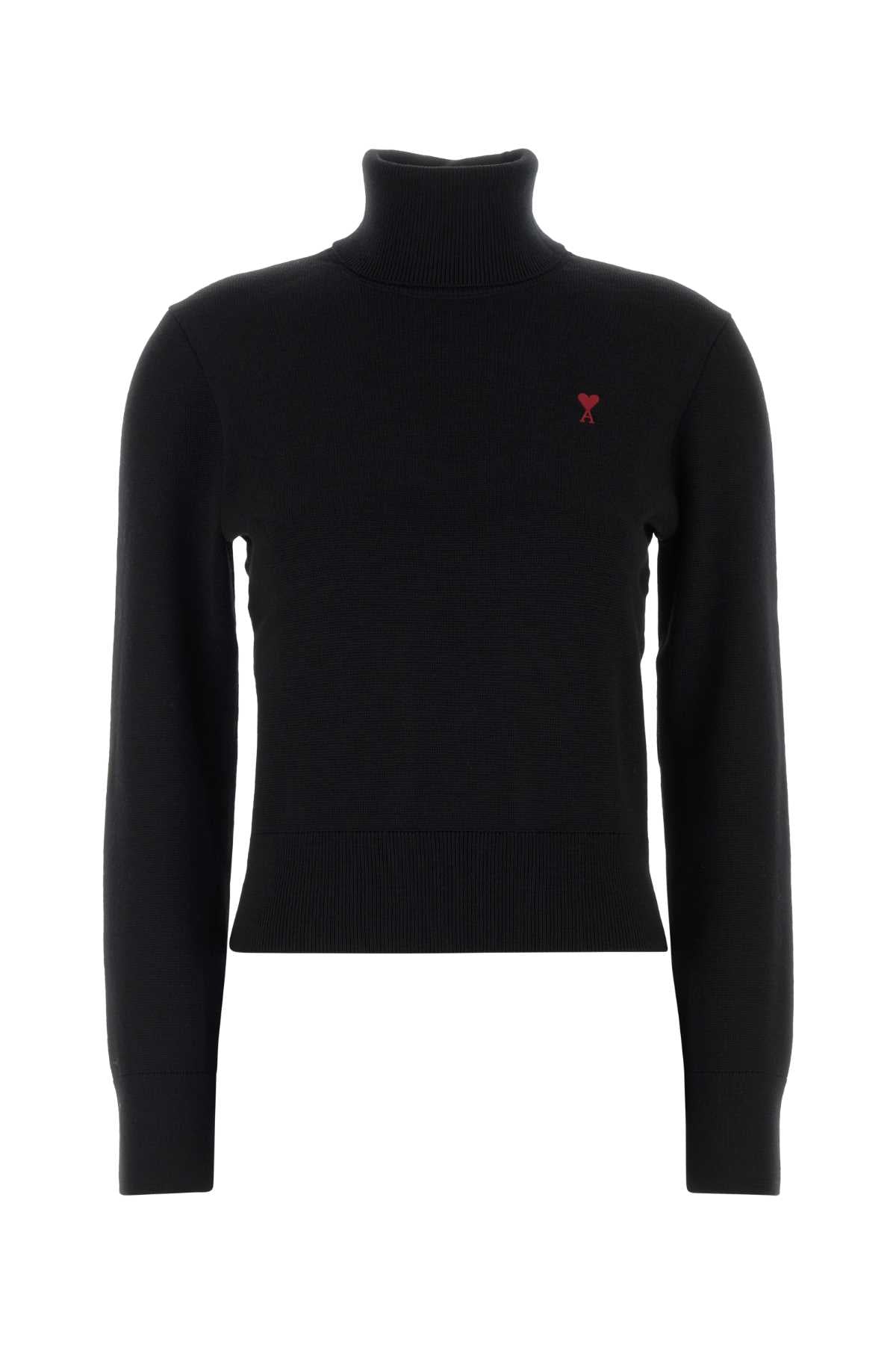 Ami Women Black Wool Sweater AMI PARIS