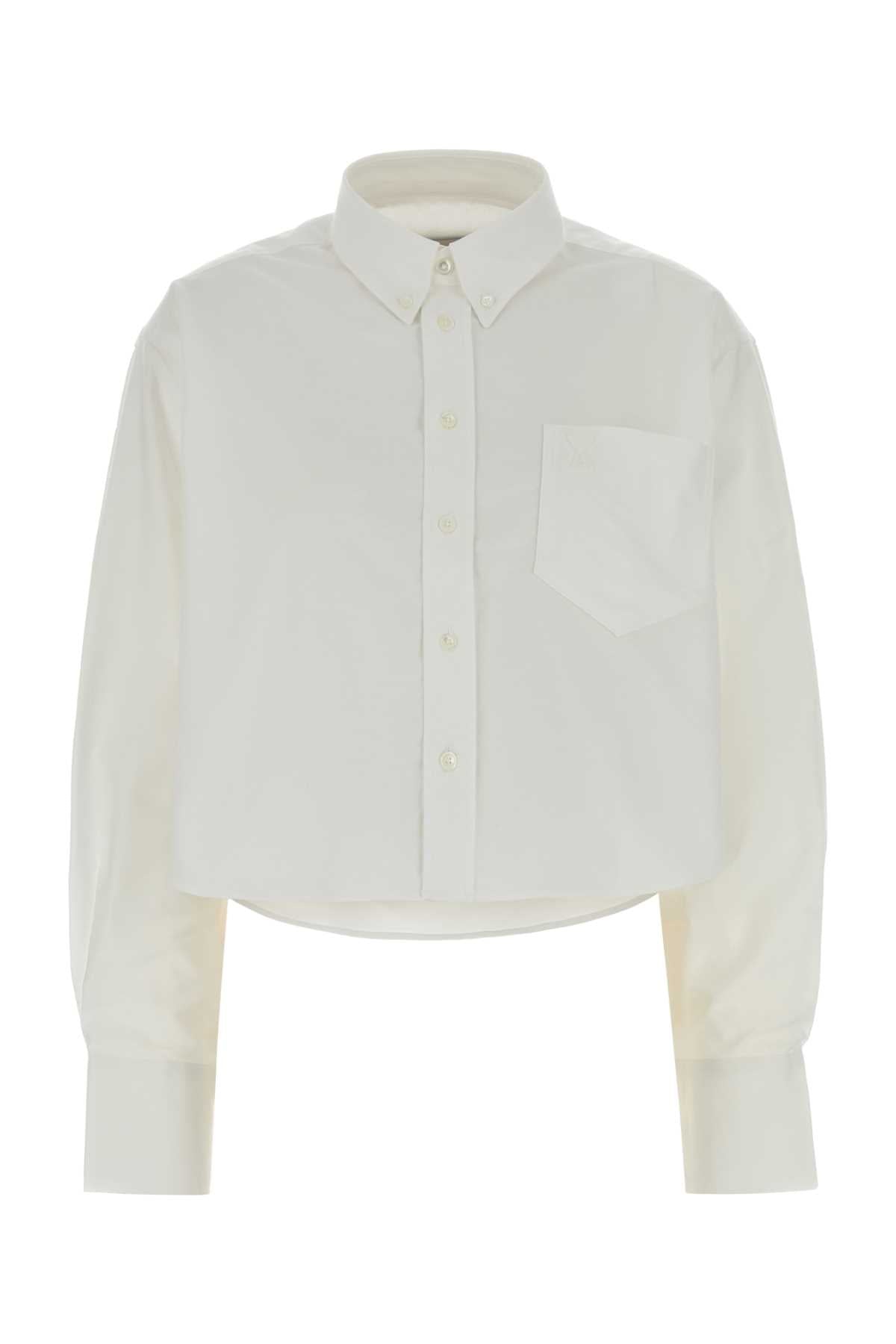 Ami Women White Oxford Oversize Shirt AMI PARIS