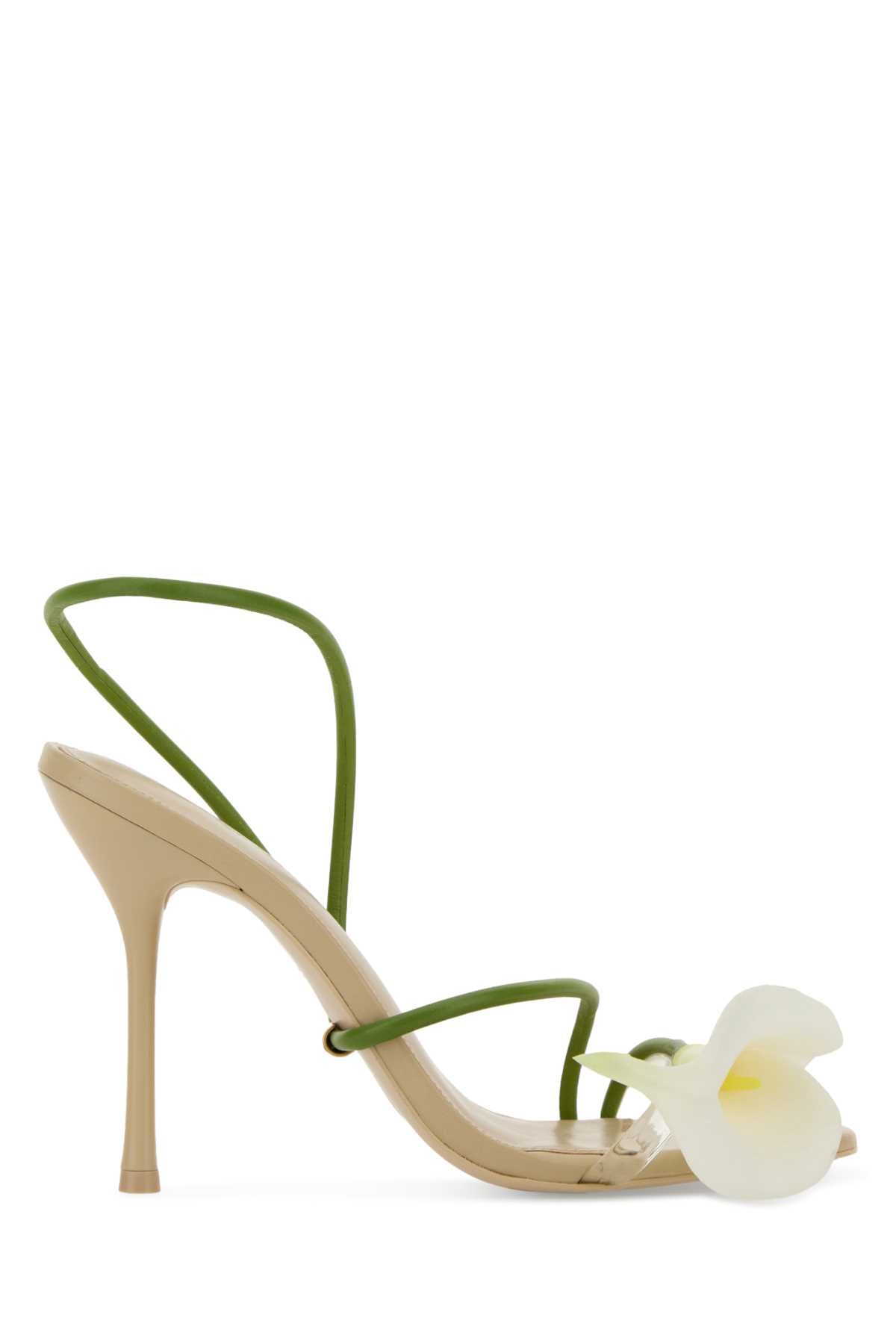 Cult Gaia Women Multicolor Leather Cassidy Sandals CULT GAIA