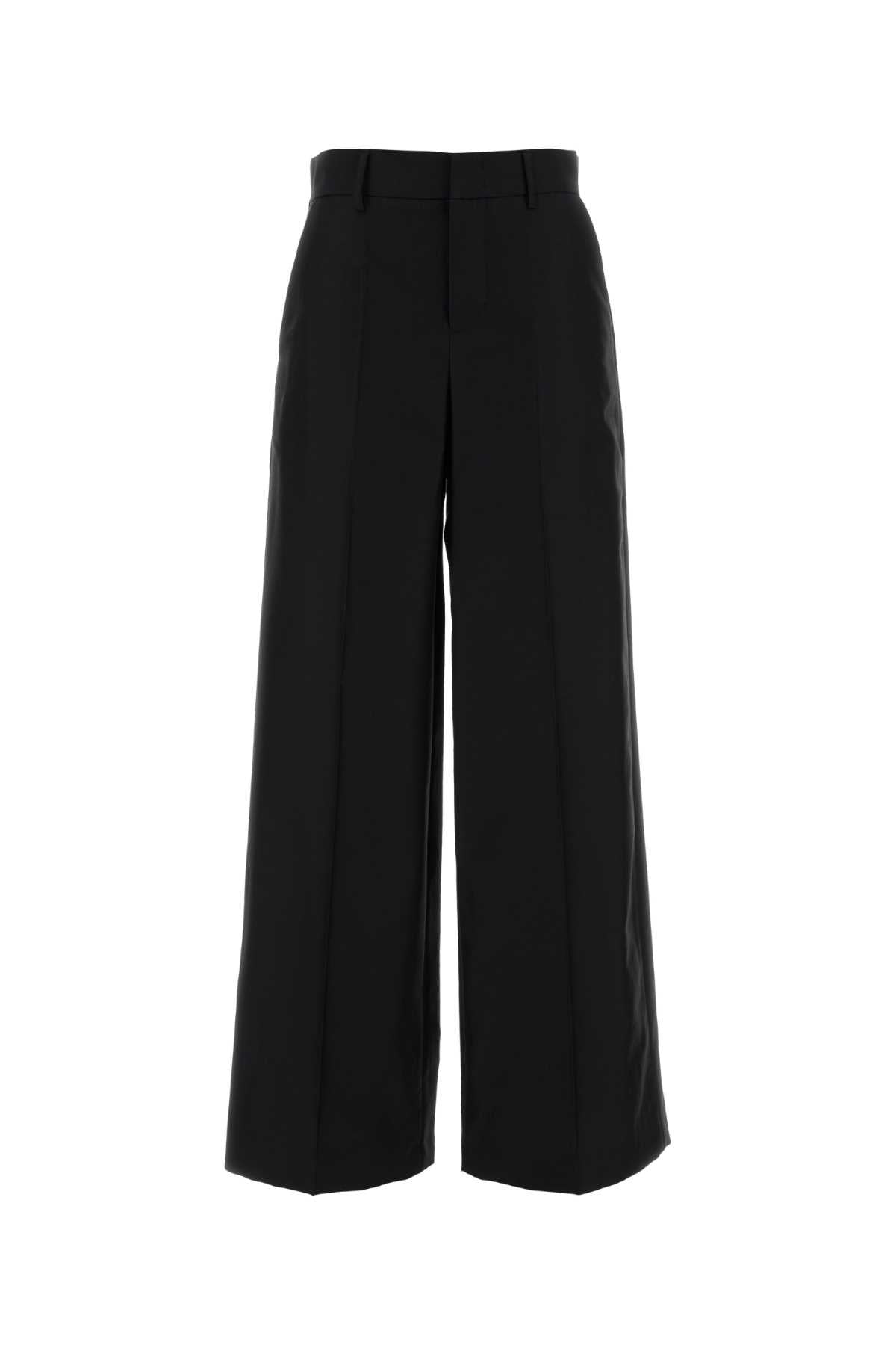 Alberta Ferretti Women Black Wool Blend Wide-Leg Pant ALBERTA FERRETTI