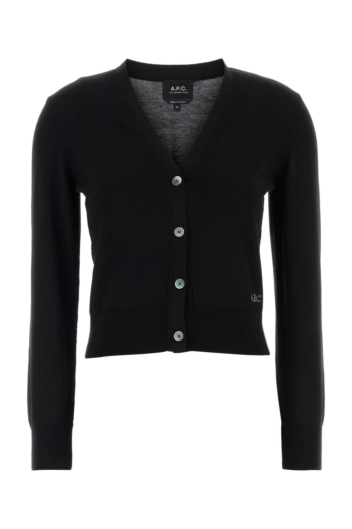 A.P.C. Women Black Cotton Cardigan A.P.C.