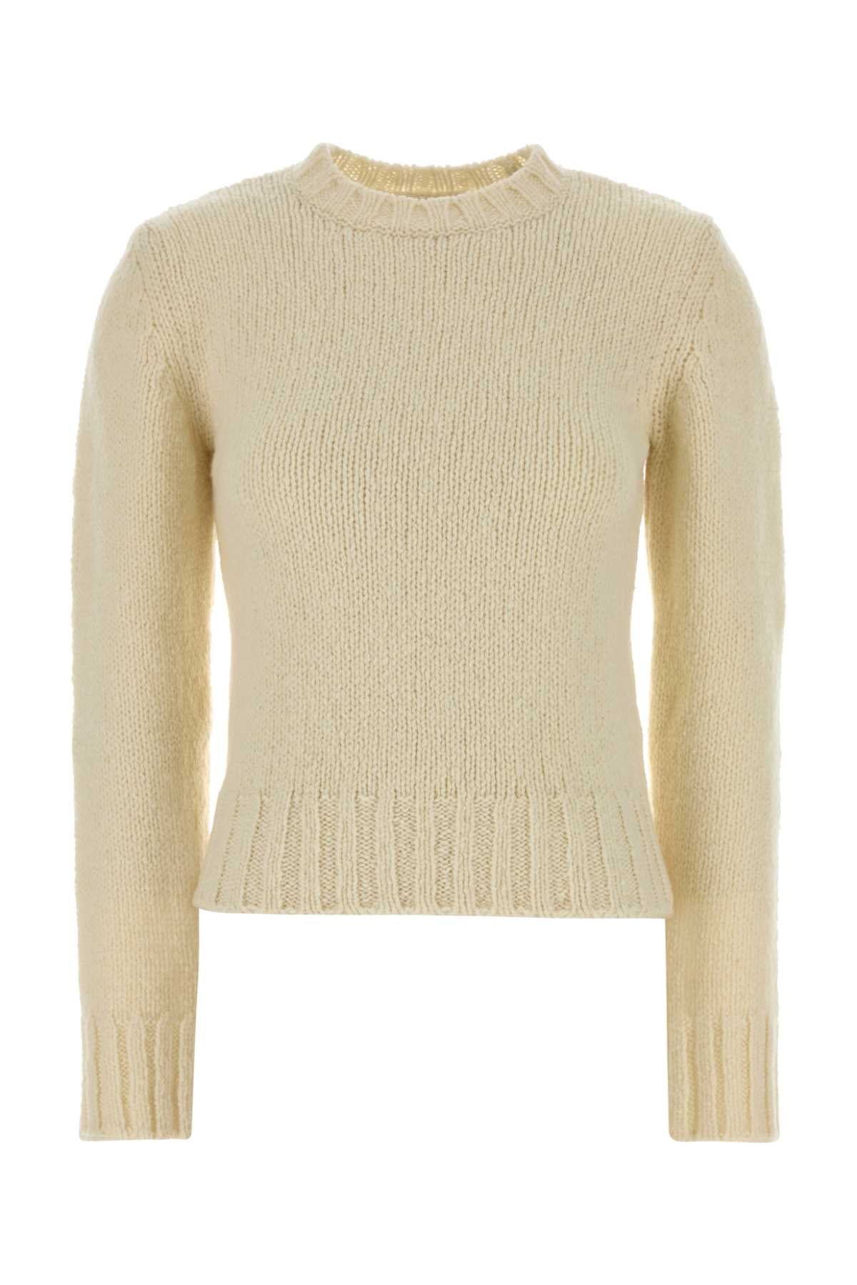 A.P.C. Women Ivory Wool Court Sweater