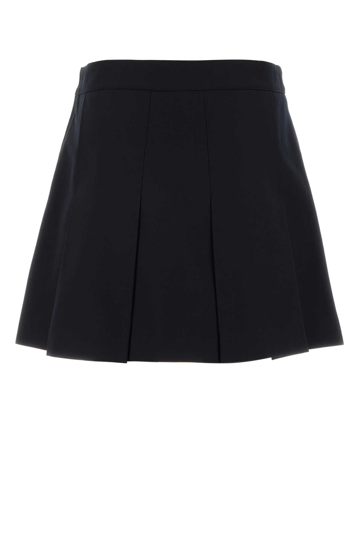 A.P.C. Women Navy Blue Twill Jupe Mini Skirt A.P.C.