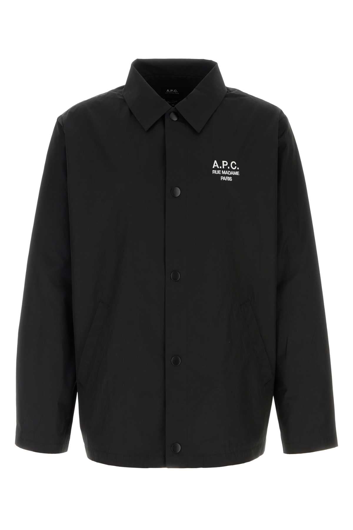 A.P.C. Men Black Polyester Jacket A.P.C.