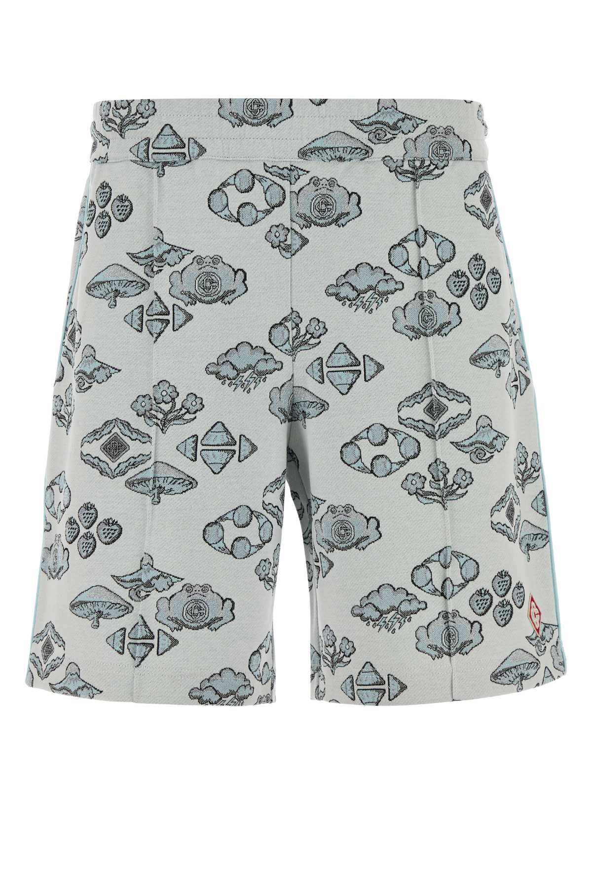 Casablanca Men Embroidered Stretch Jacquard Bermuda Shorts CASABLANCA