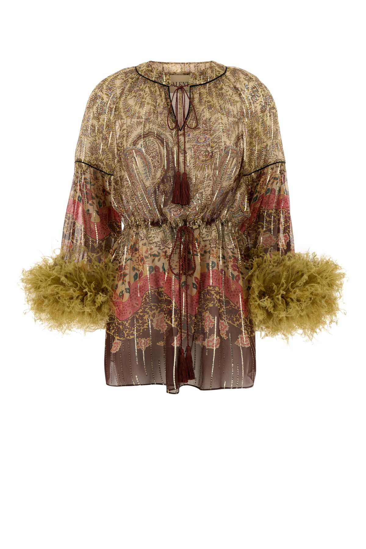 Valentino Garavani Women Printed Silk Blouse VALENTINO GARAVANI