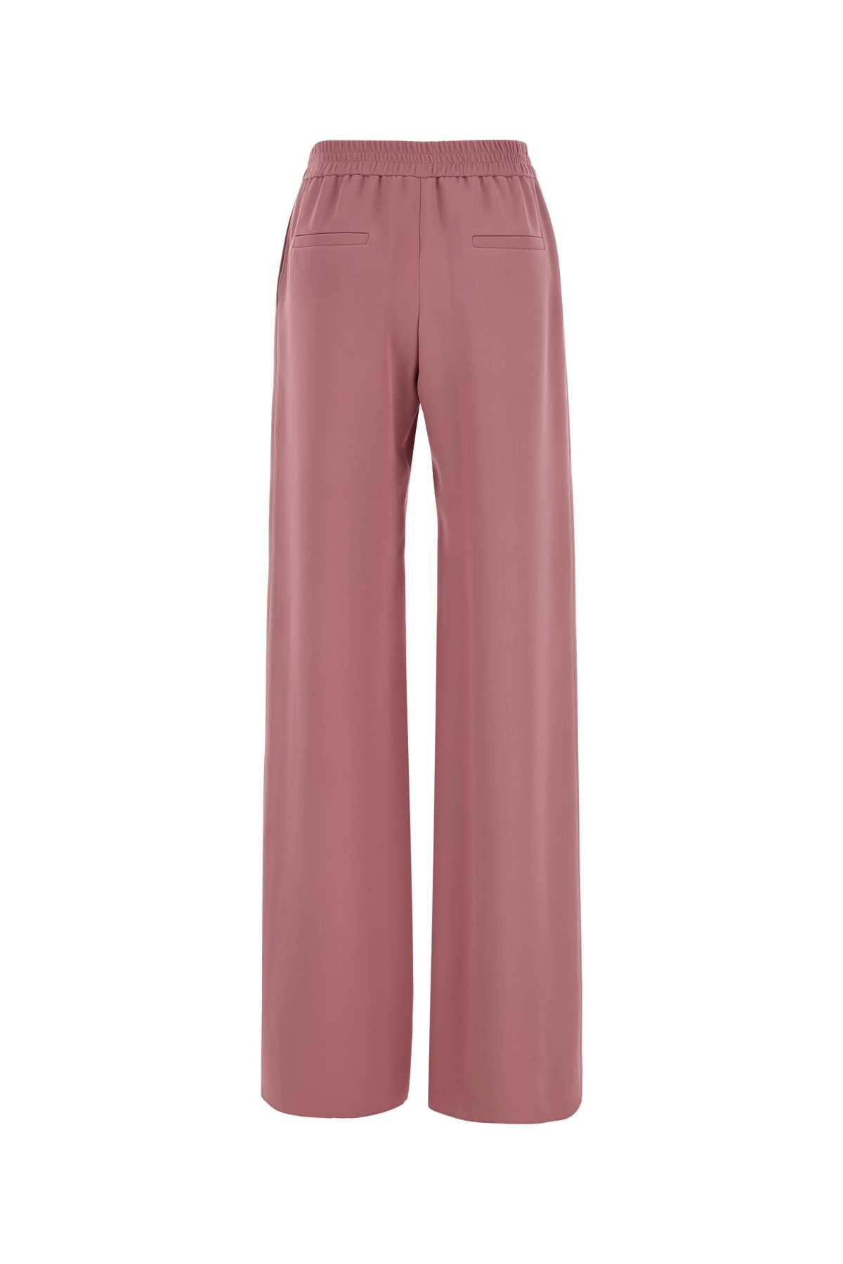 Valentino Garavani Women Antiqued Pink Silk Wide-Leg Pant VALENTINO GARAVANI
