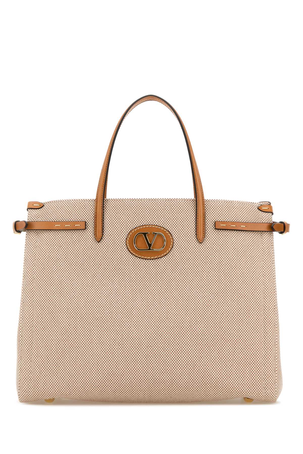 Valentino Garavani Women Two-Tone Canvas Antibes Shopping Bag VALENTINO GARAVANI