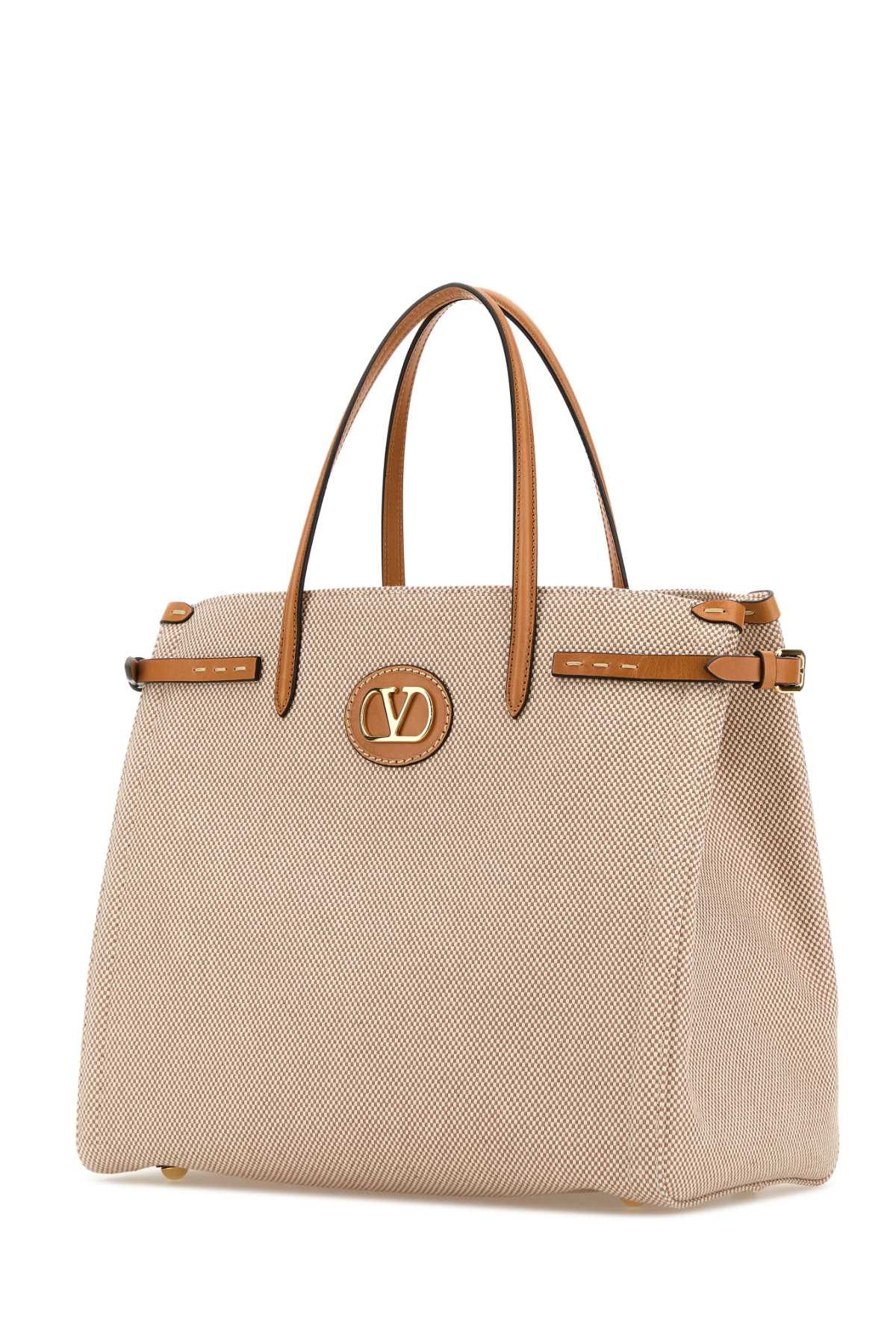 Valentino Garavani Women Two-Tone Canvas Antibes Shopping Bag VALENTINO GARAVANI