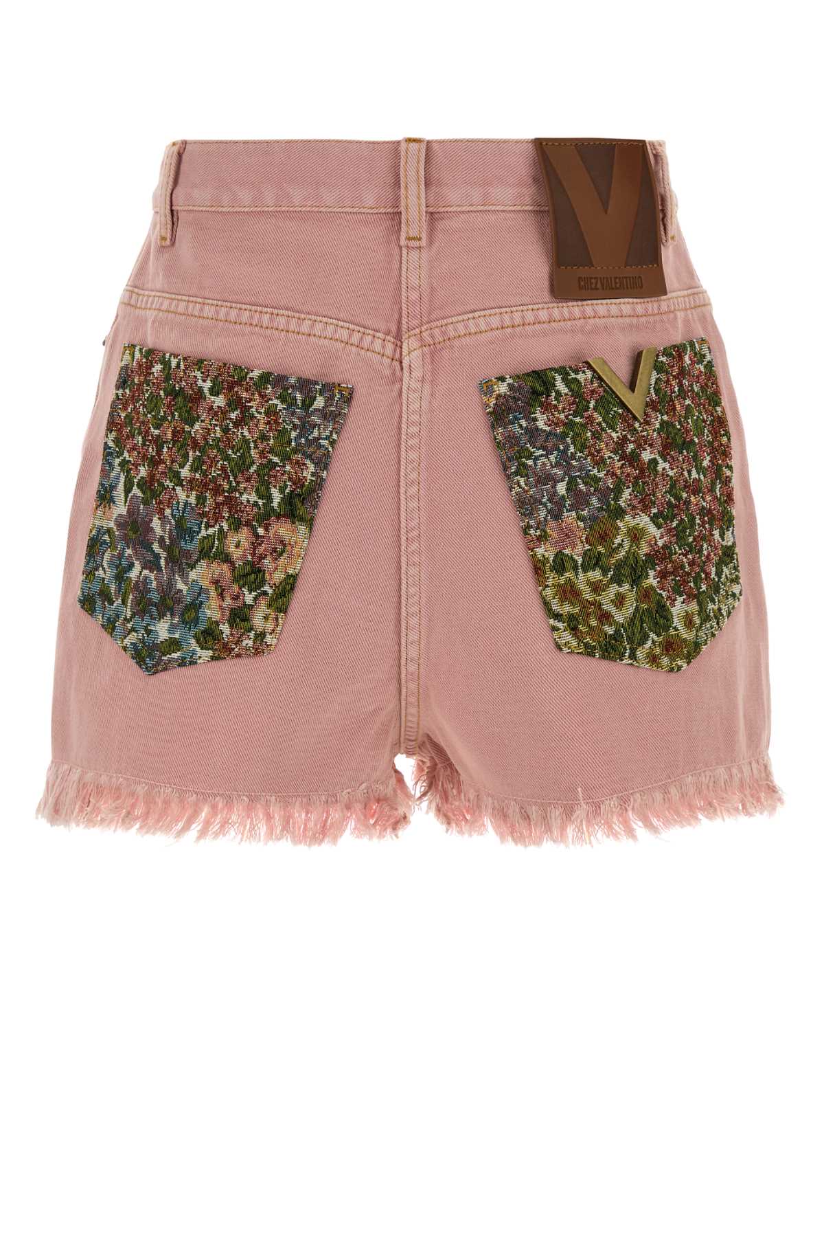 Valentino Garavani Women Pink Denim Shorts VALENTINO GARAVANI