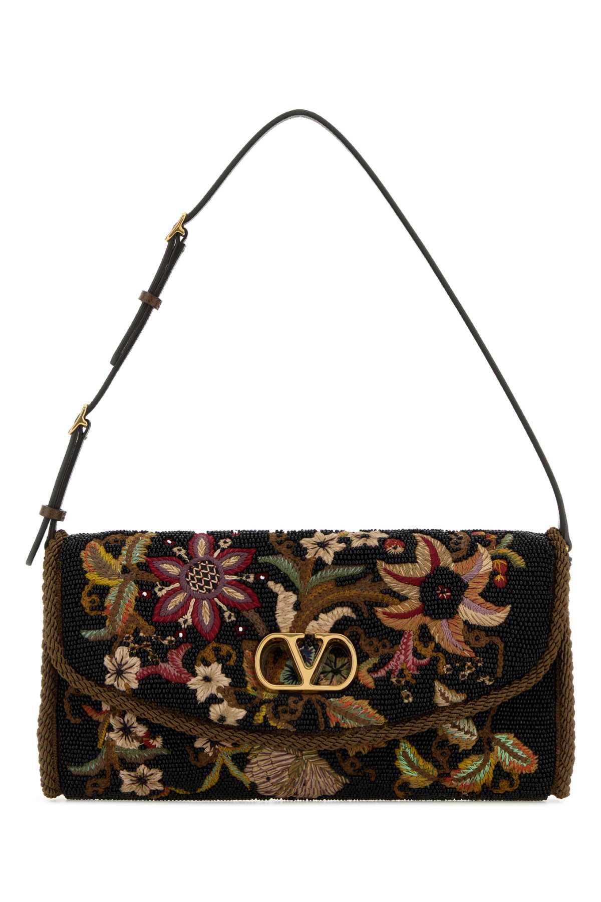 Valentino Garavani Women Embellished Fabric Vlogo Signature Shoulder Bag VALENTINO GARAVANI