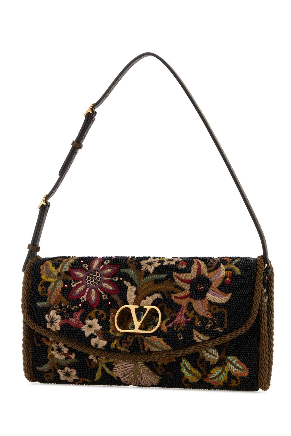 Valentino Garavani Women Embellished Fabric Vlogo Signature Shoulder Bag VALENTINO GARAVANI