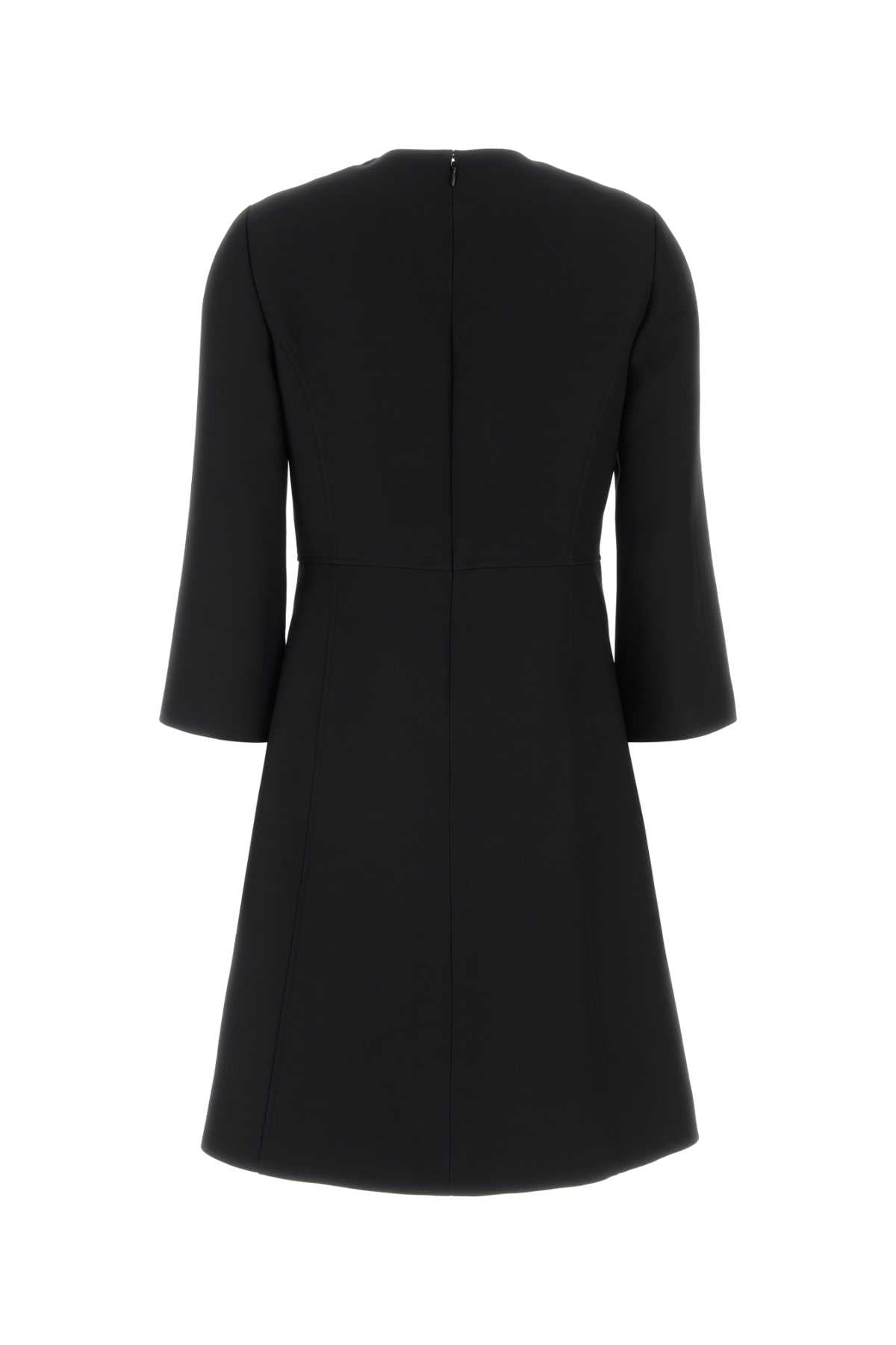 Valentino Garavani Women Black Crepe Couture Dress VALENTINO GARAVANI
