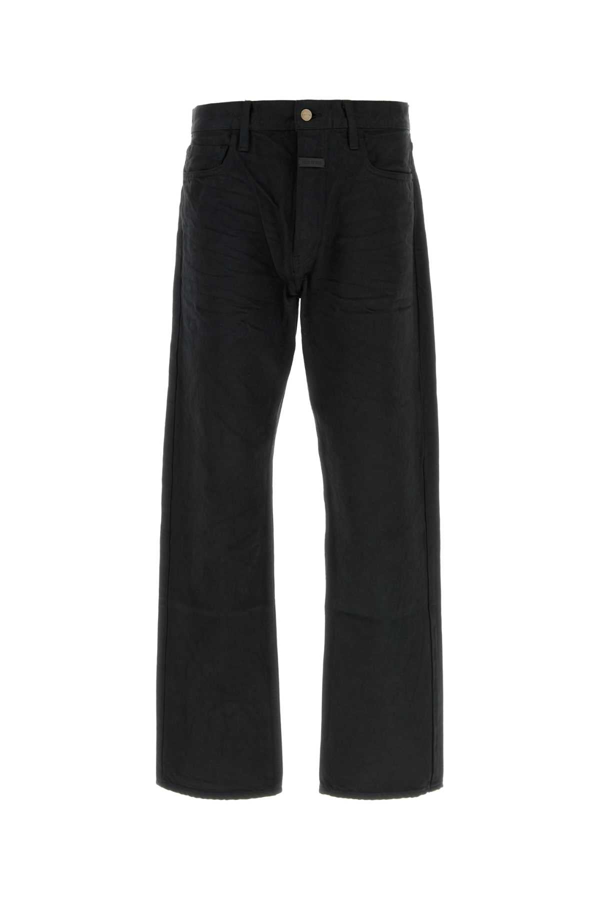 Fear Of God Men Black Denim  Jeans FEAR OF GOD