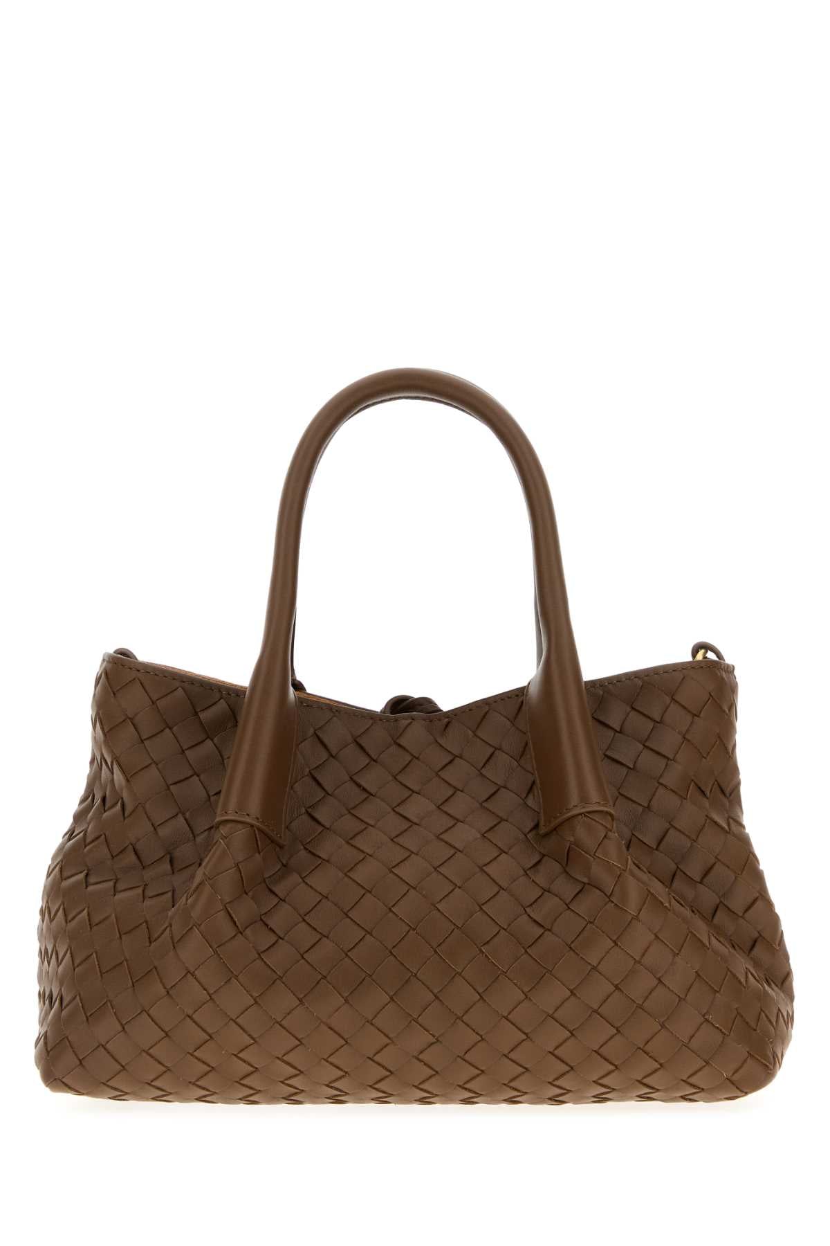 Bottega Veneta Women Brown Leather Small Pinacoteca Shopping Bag BOTTEGA VENETA