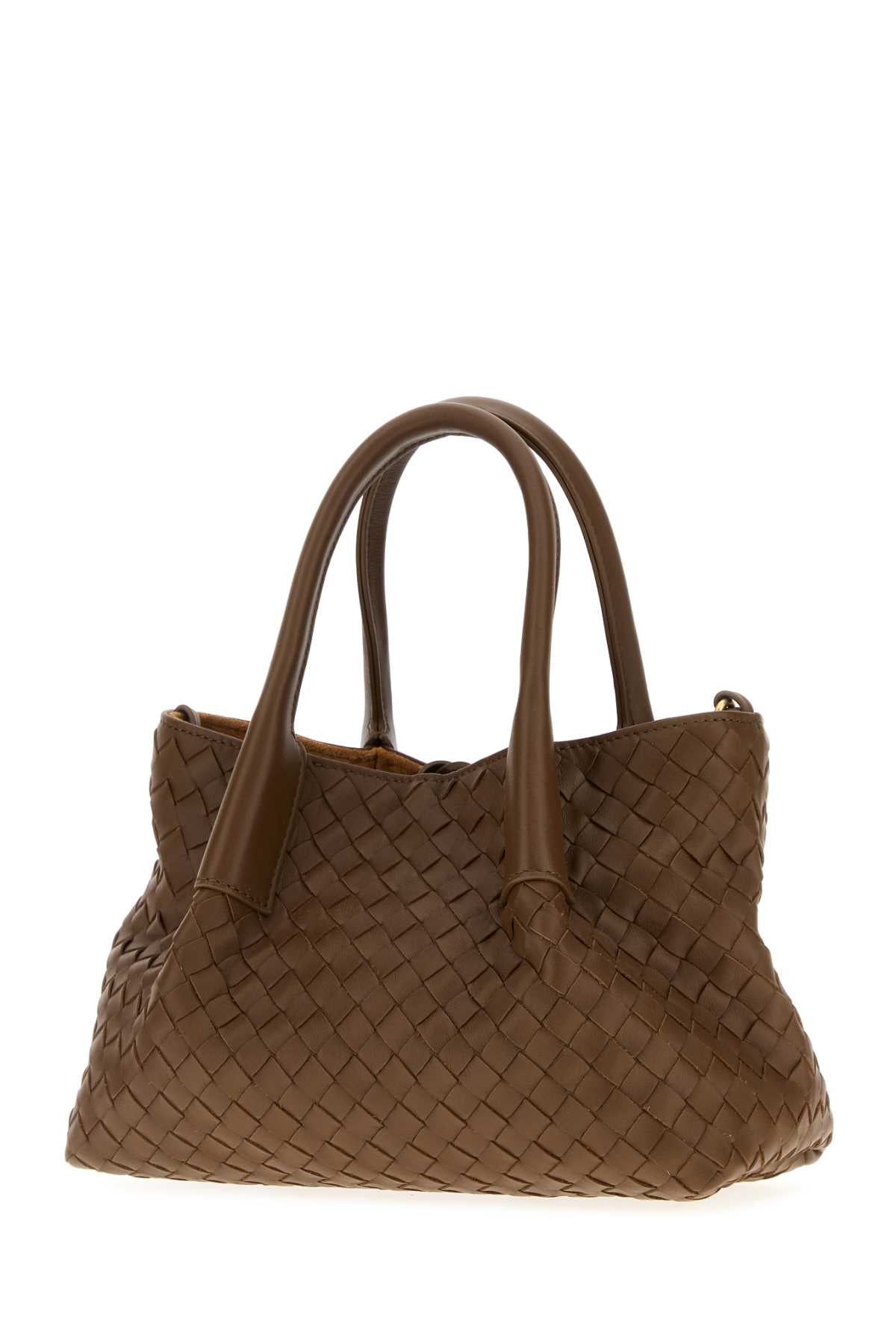 Bottega Veneta Women Brown Leather Small Pinacoteca Shopping Bag BOTTEGA VENETA