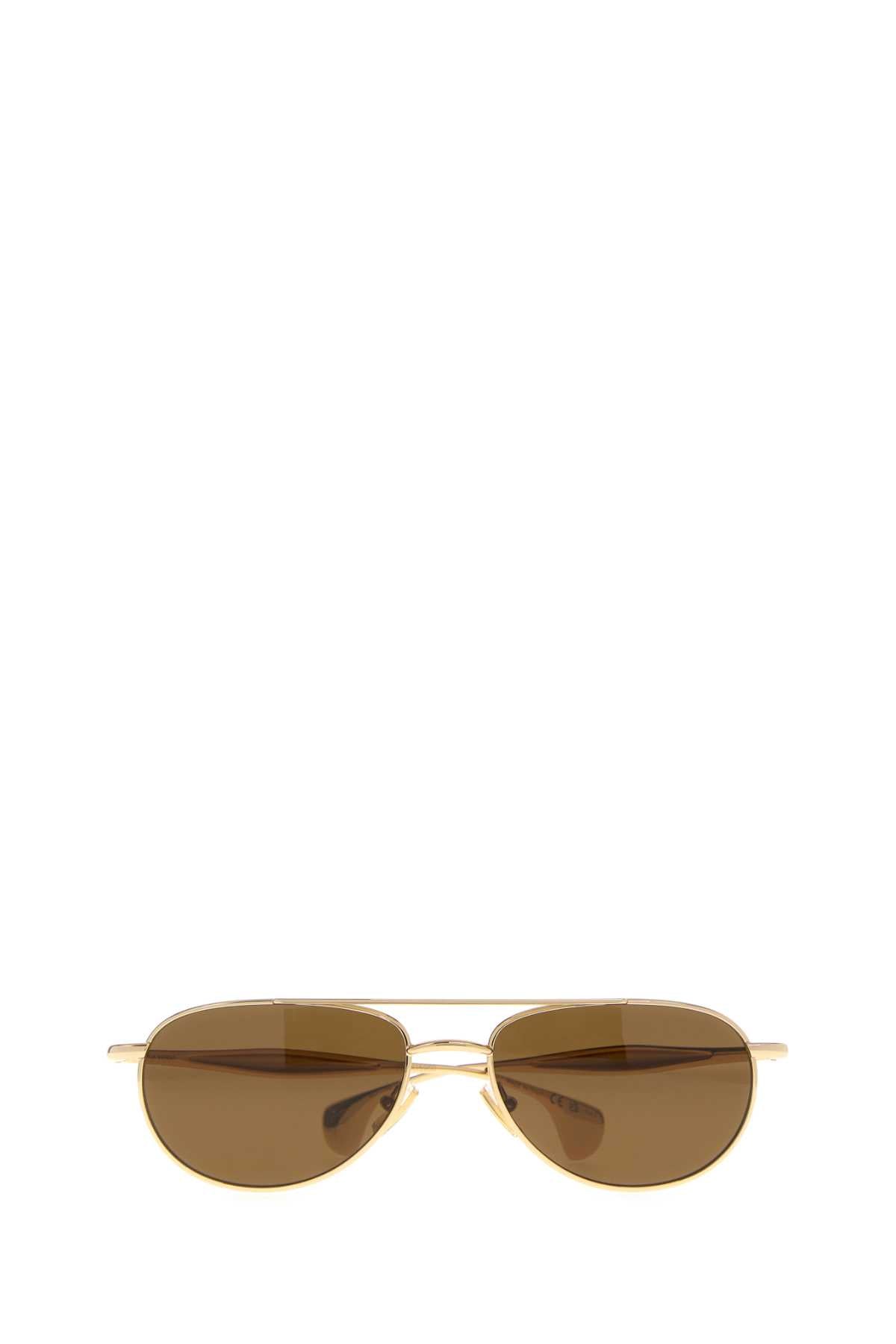 Bottega Veneta Women Gold Metal Fin Sunglasses BOTTEGA VENETA