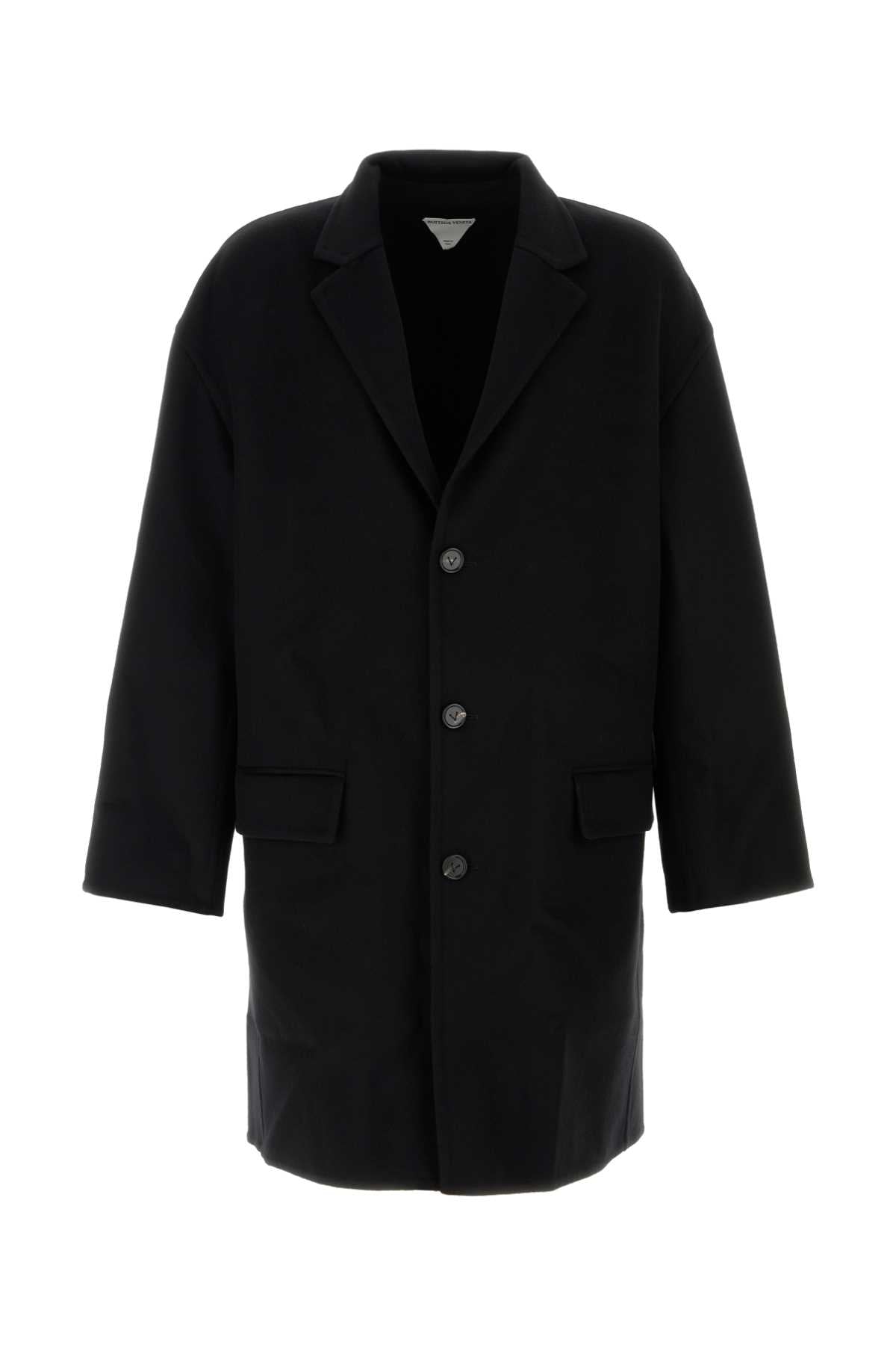 Bottega Veneta Men Black Wool Coat BOTTEGA VENETA