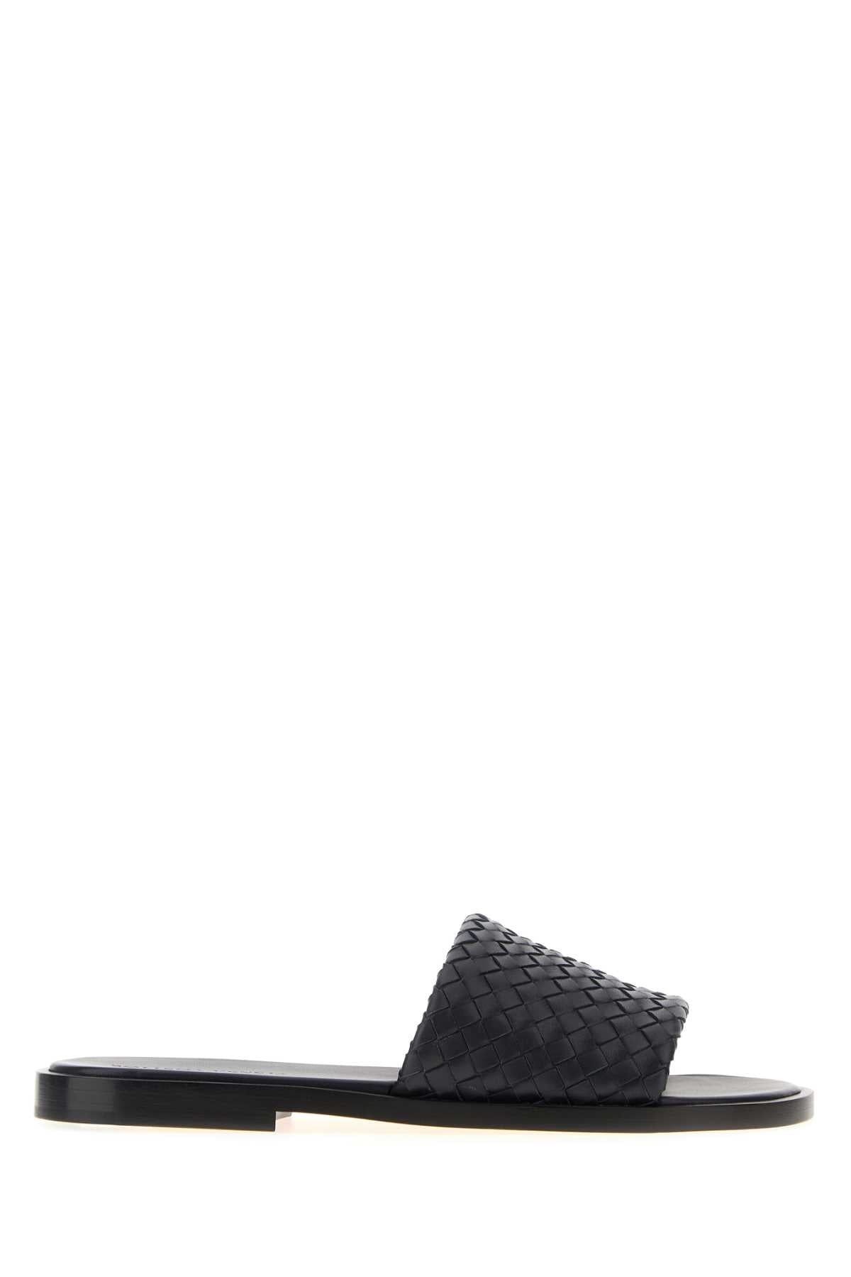 Bottega Veneta Men Slate Nappa Leather Elio Slippers BOTTEGA VENETA