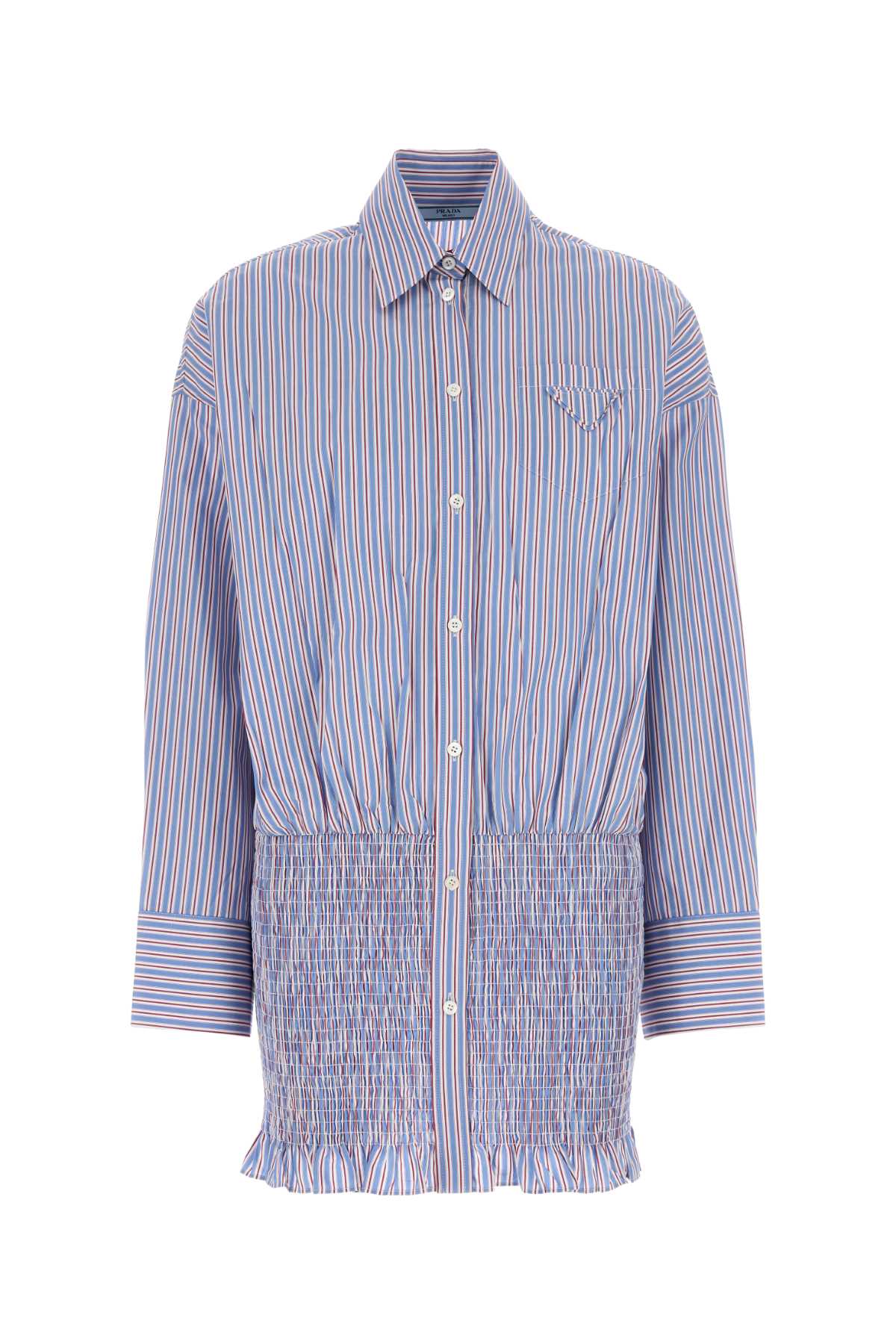 Prada Women Embroidered Poplin Shirt PRADA