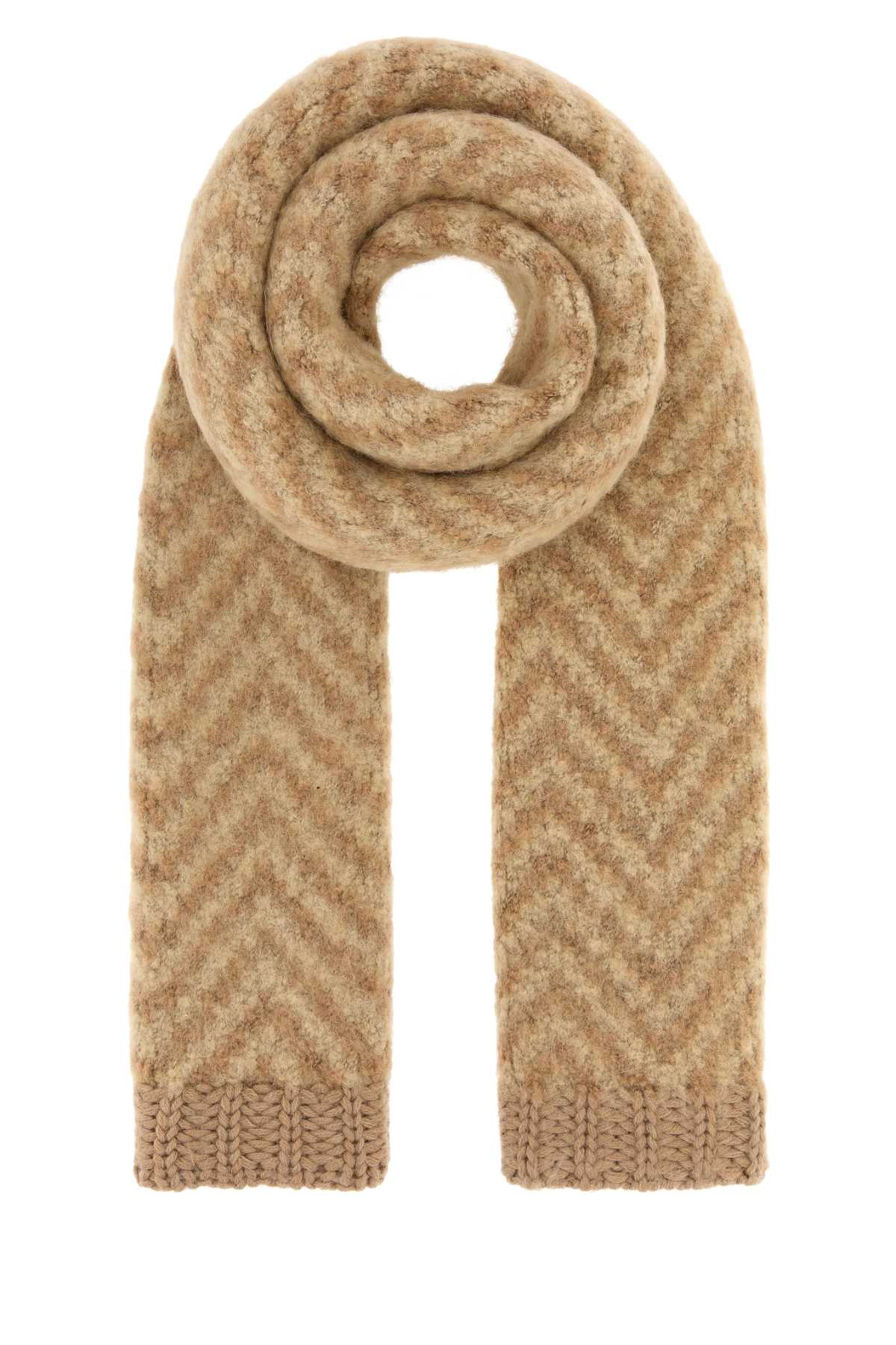 Fendi Women Embroidered Alpaca Blend Scarf FENDI