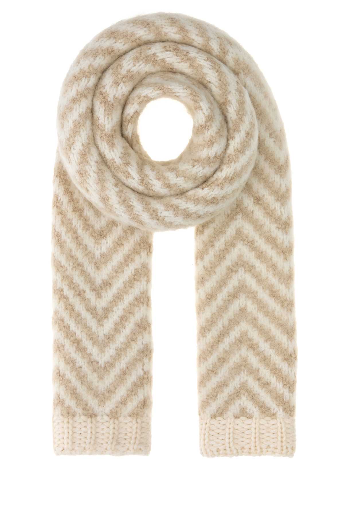 Fendi Women Embroidered Alpaca Blend Scarf FENDI