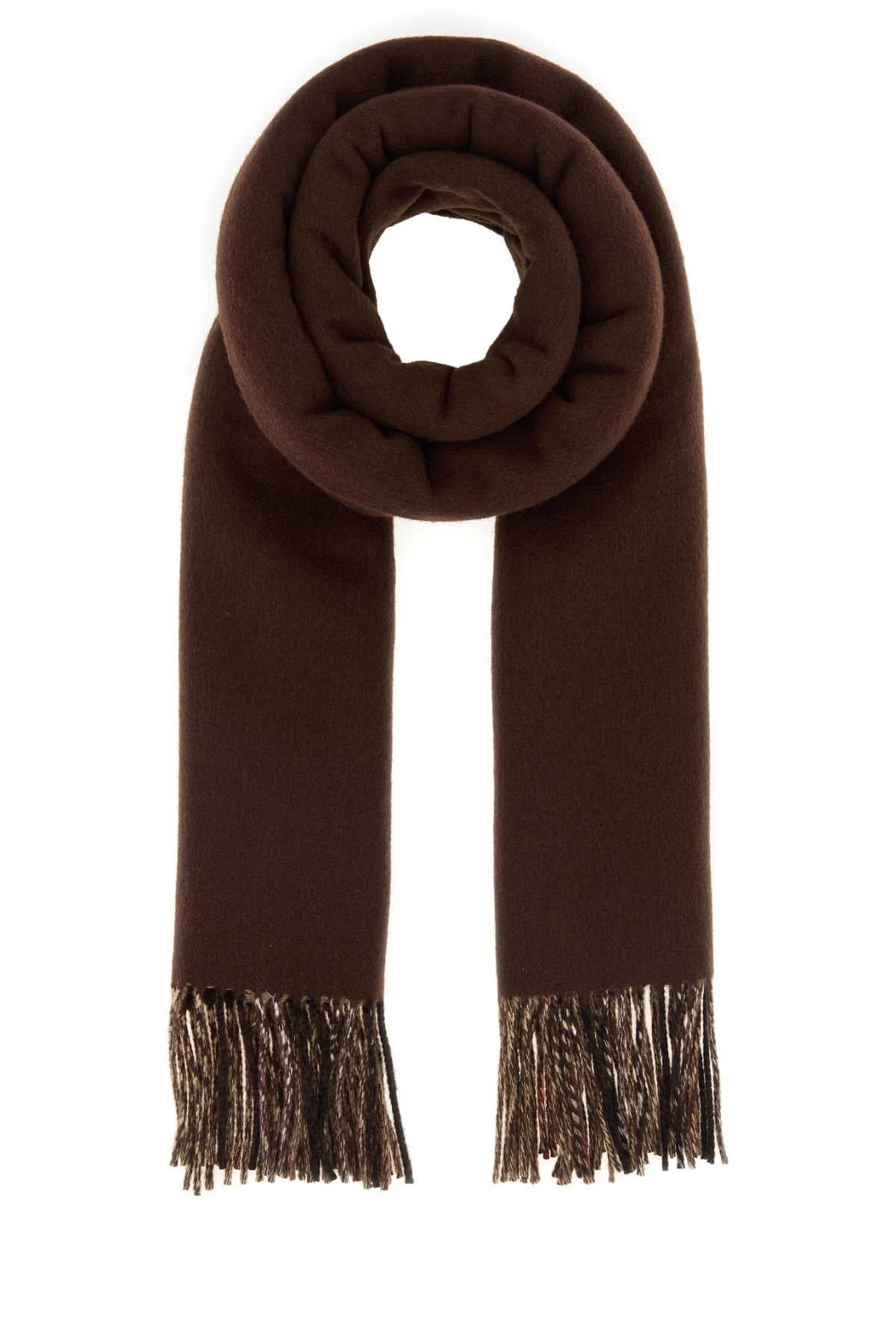 Burberry Unisex Brown Cashmere Reversible Scarf BURBERRY