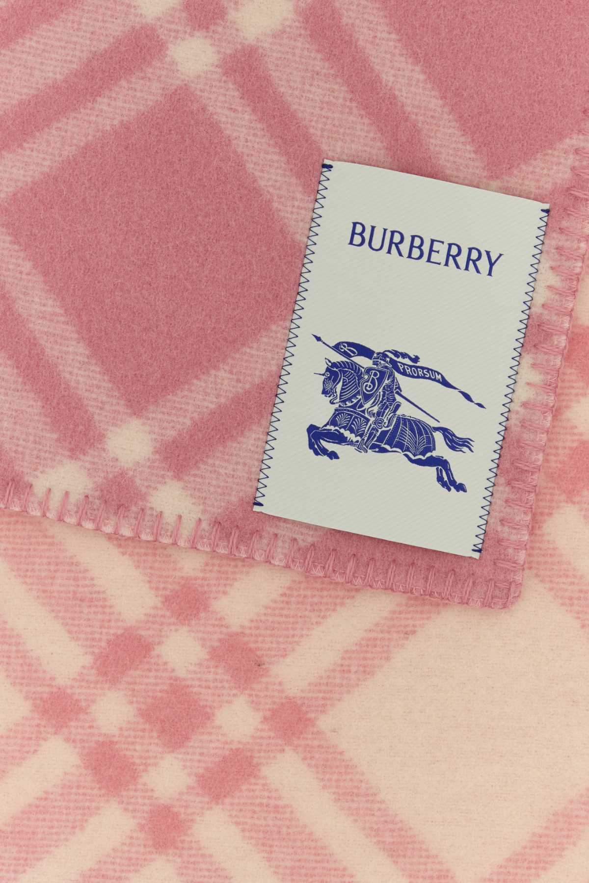 Burberry Unisex Embroidered Wool Scarf BURBERRY